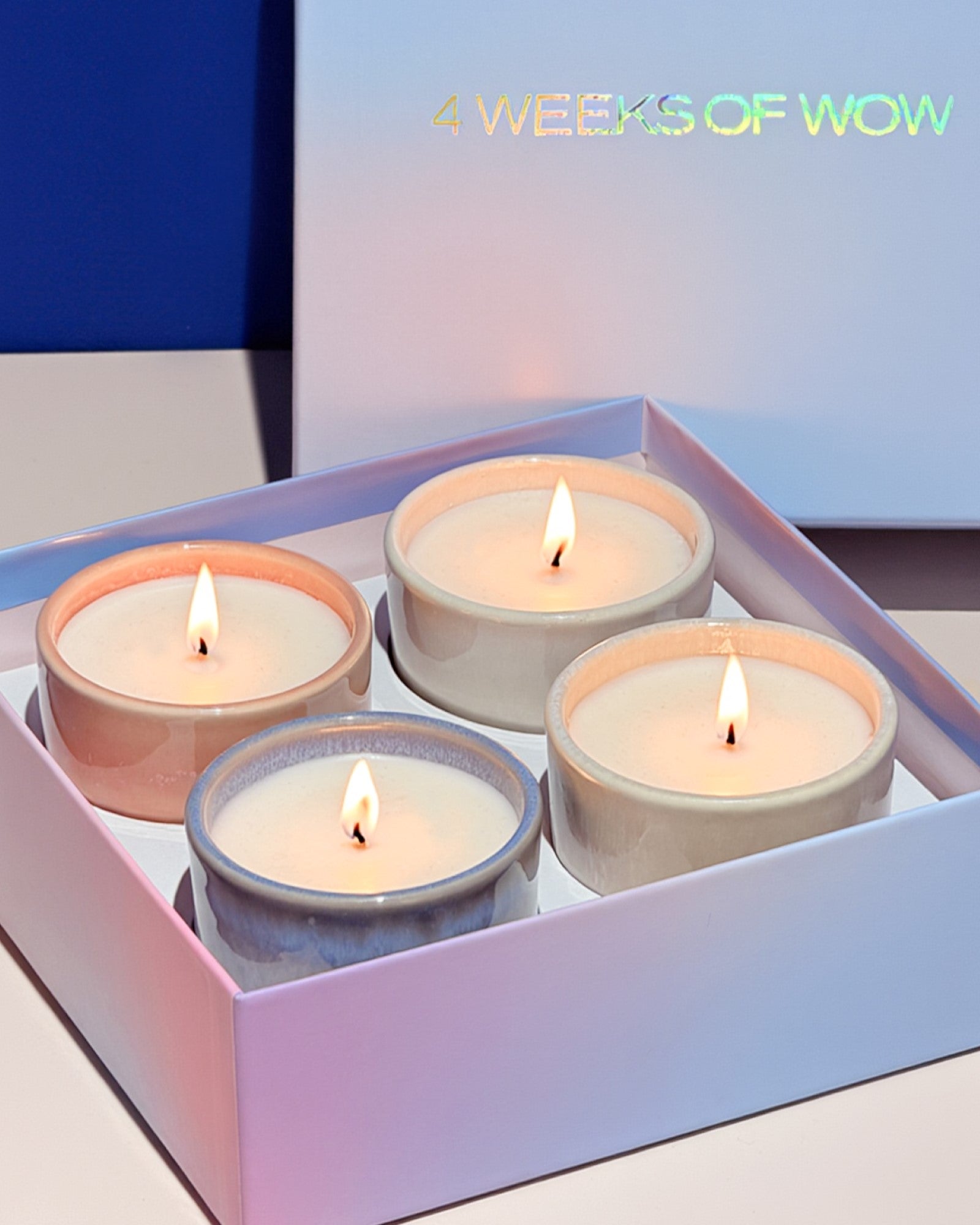 Homéa Teelichter Set – 12 Stück, Duft Sandelholz, Brenndauer Ca. 3 Stunden