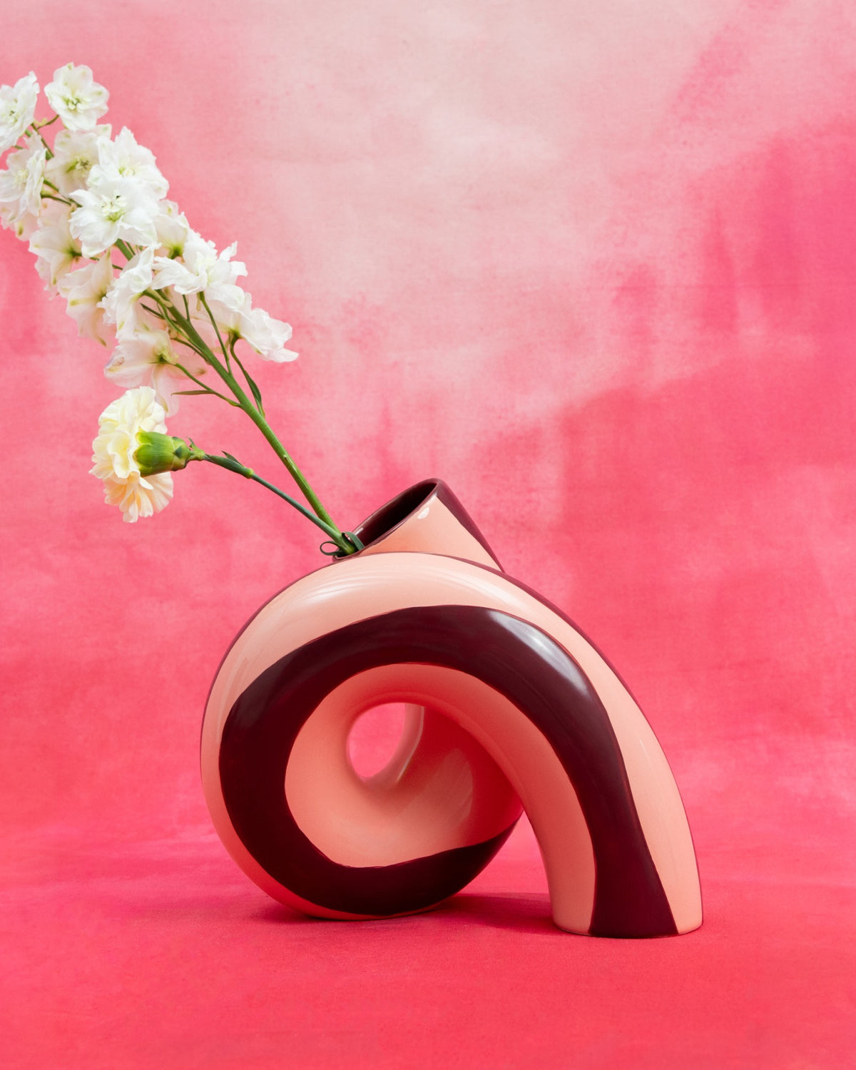 MaM x Ju Schnee - Vase L pink burgundy