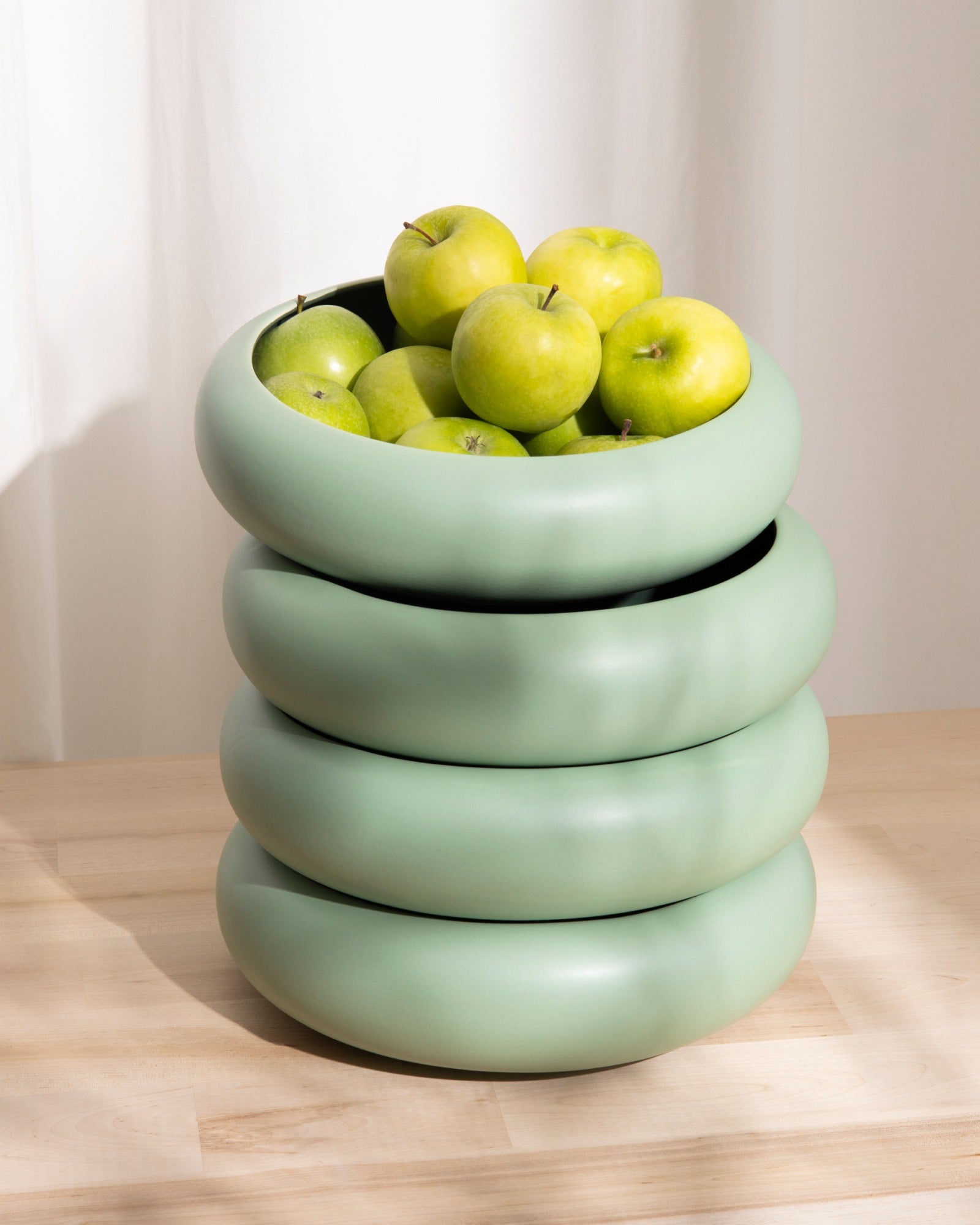 Alva - Fruit bowl sage dark green