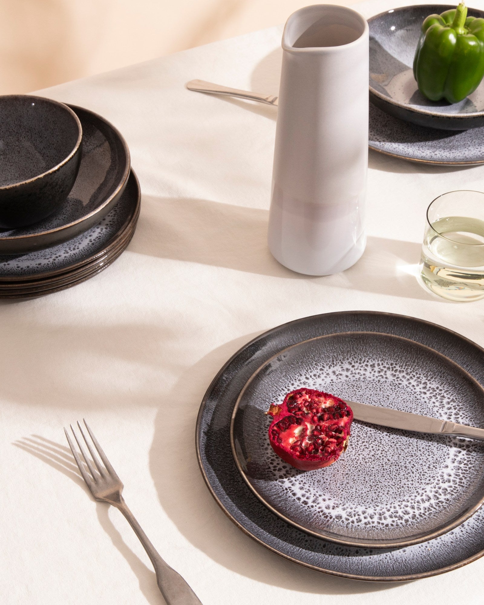Areia - Small plate classic black
