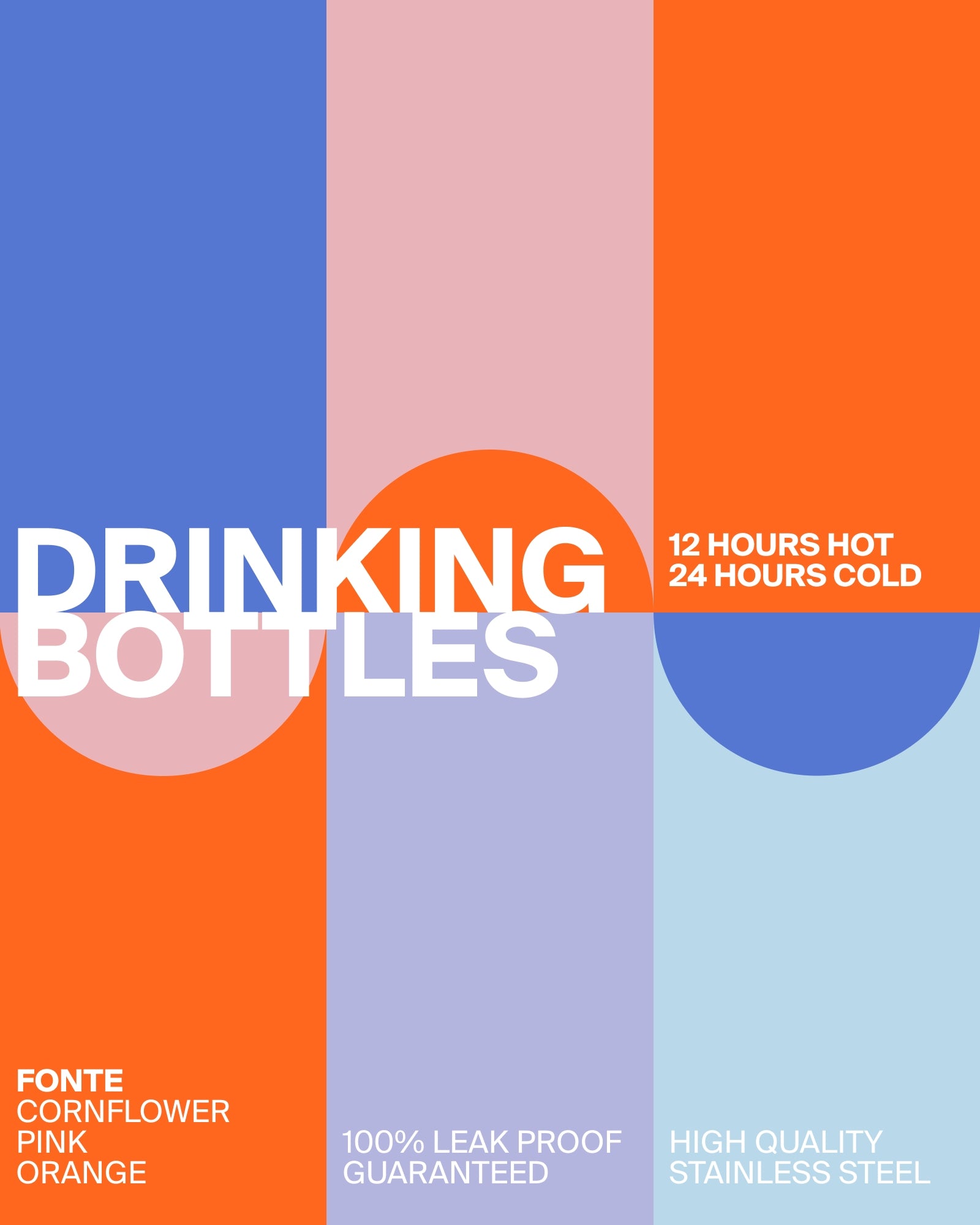 Fonte Water bottle orange