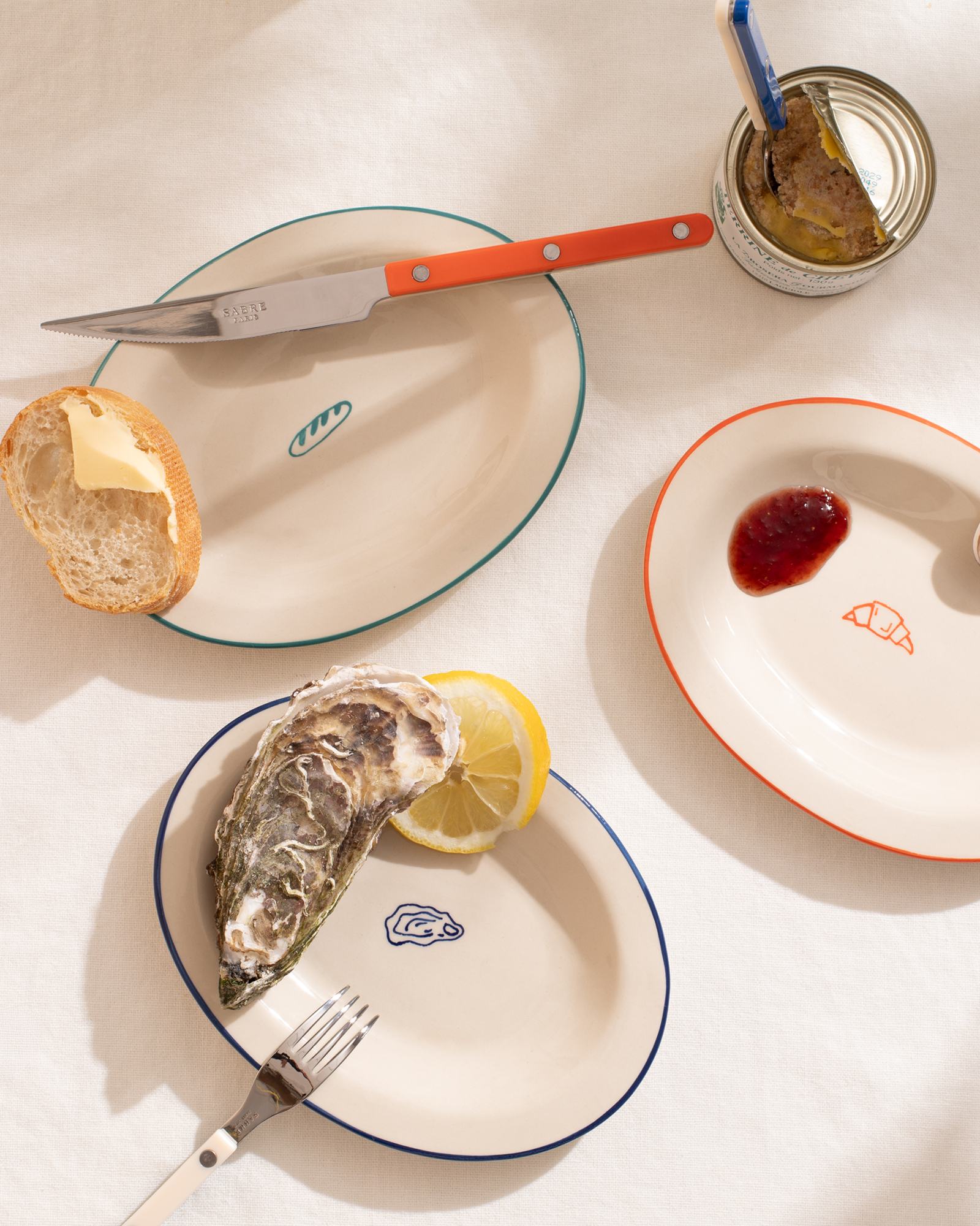 MaM x Sabre Paris set of 3 mini plates mix