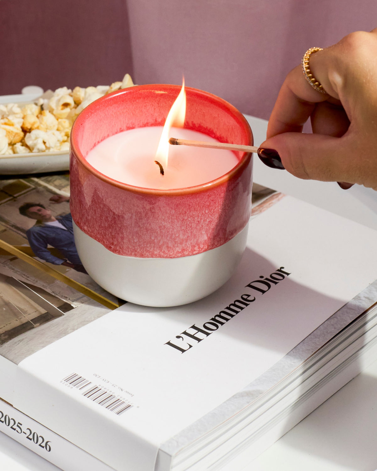 Coimbra - Scented candle Sandal Bloom pink