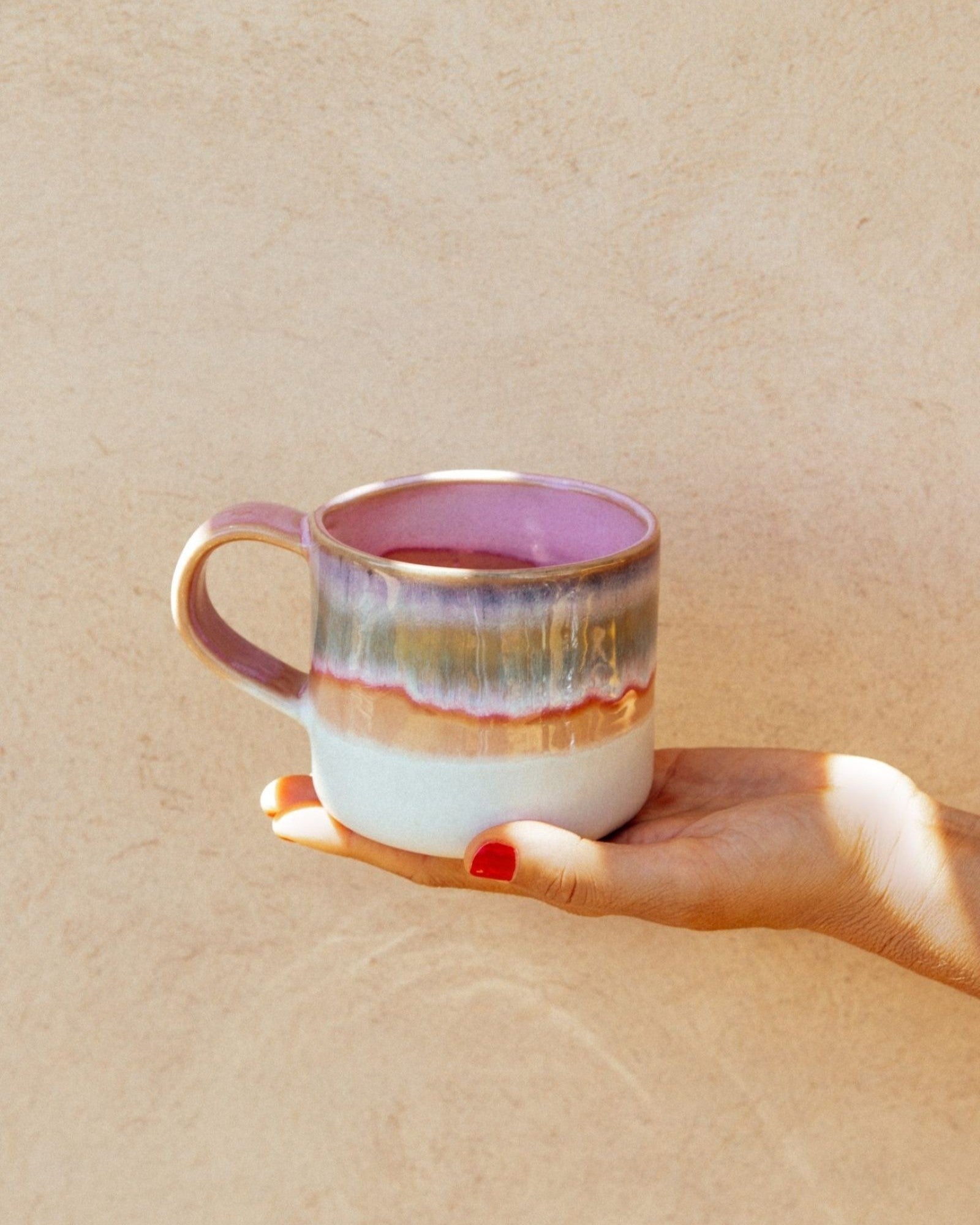 Nódoa - Mug Pink Green dipped