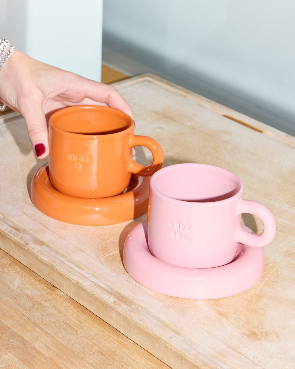 Seia Geschenk-Set Love Smile rosa orange 3-teilig