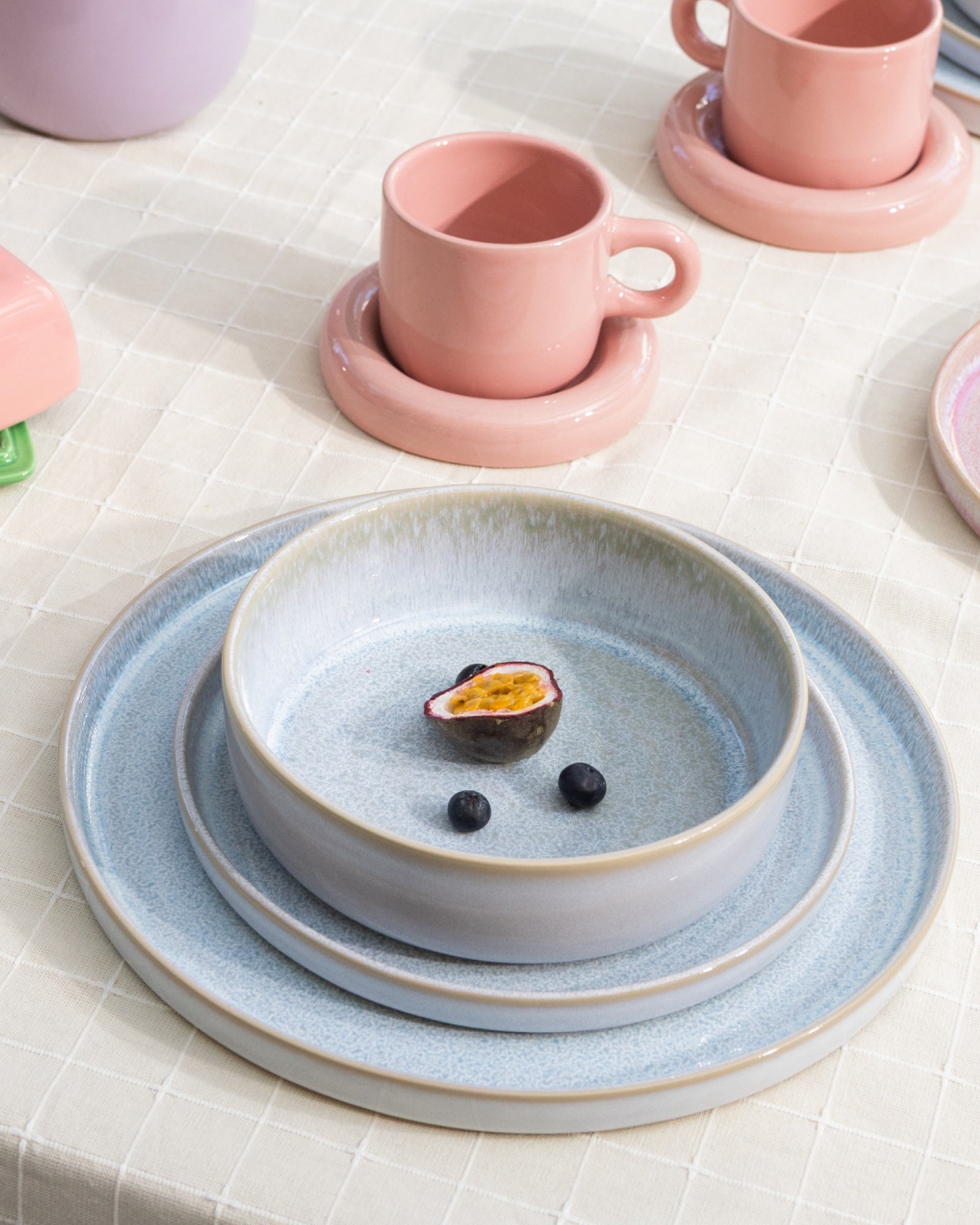 Cordoama - Tableware set modern azure 16 pieces