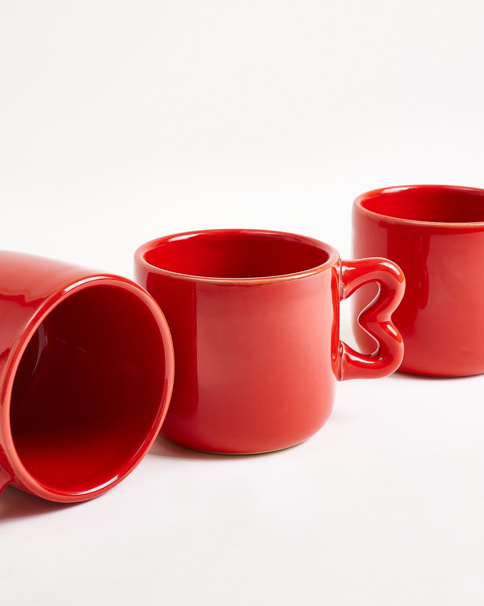 Seia Tasse klein & Untertasse klein Herz rot
