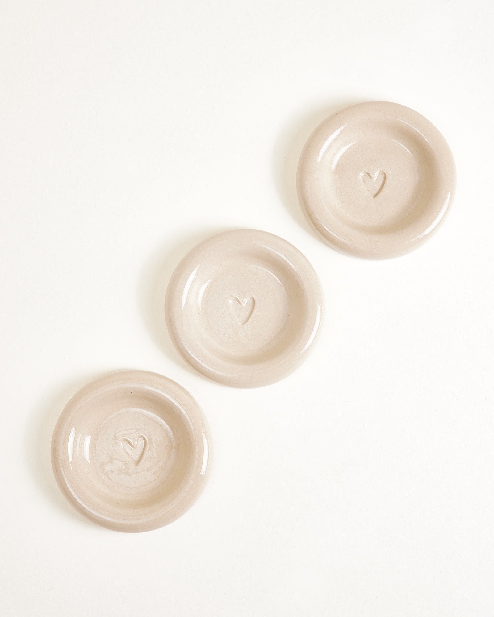 Seia Tasse & Untertasse Herz sand