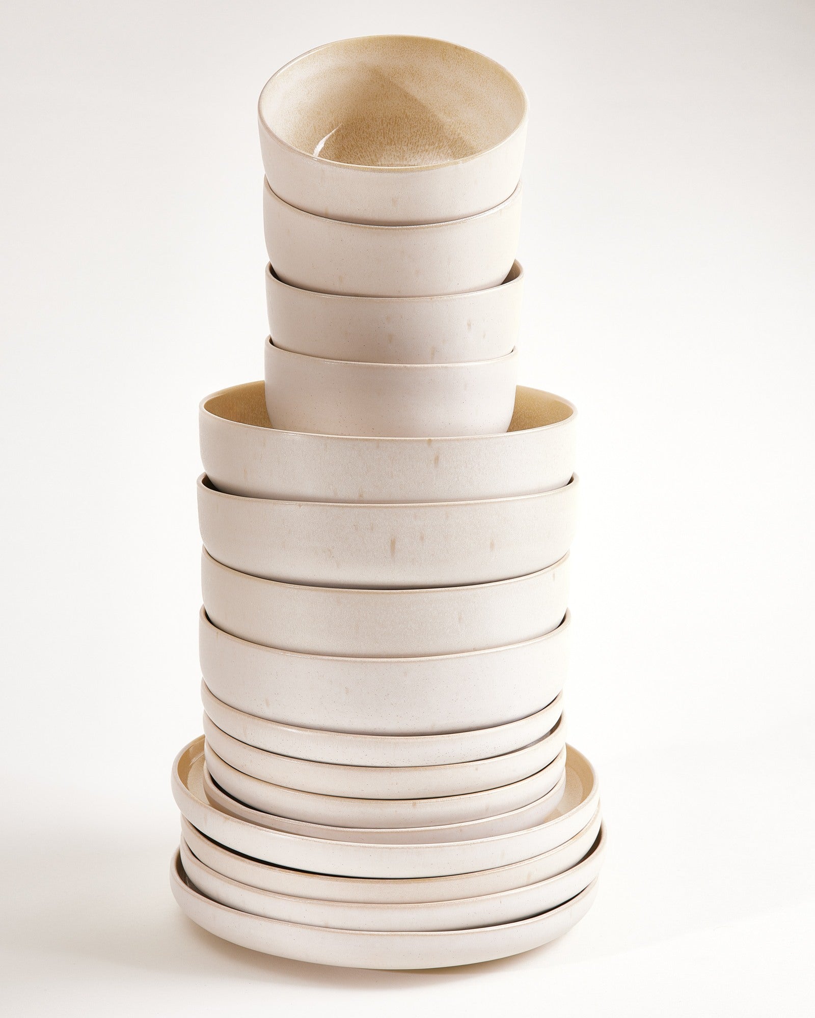 Lorosa Geschirr-Set modern sand 16-teilig