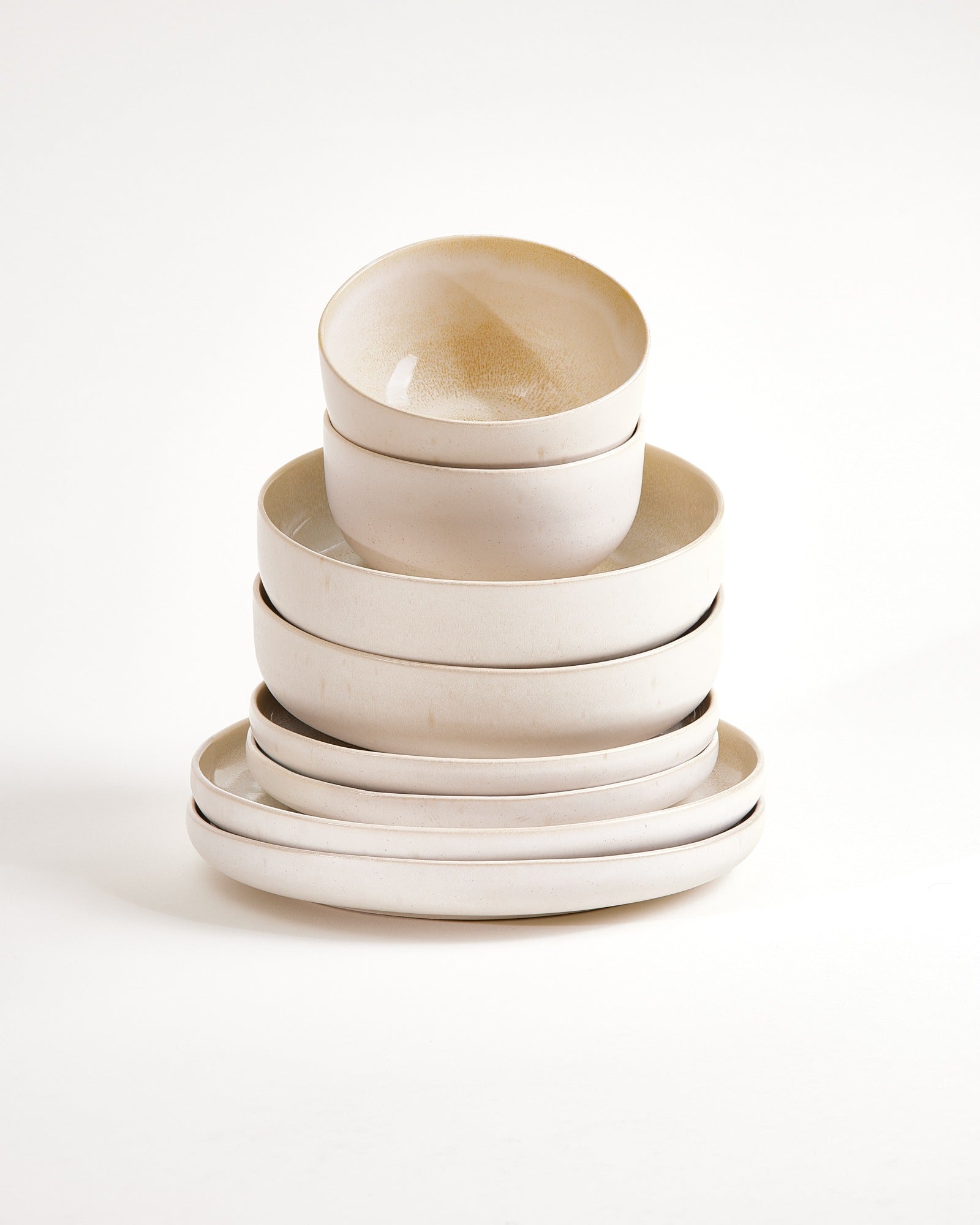 Lorosa Geschirr-Set modern sand 8-teilig