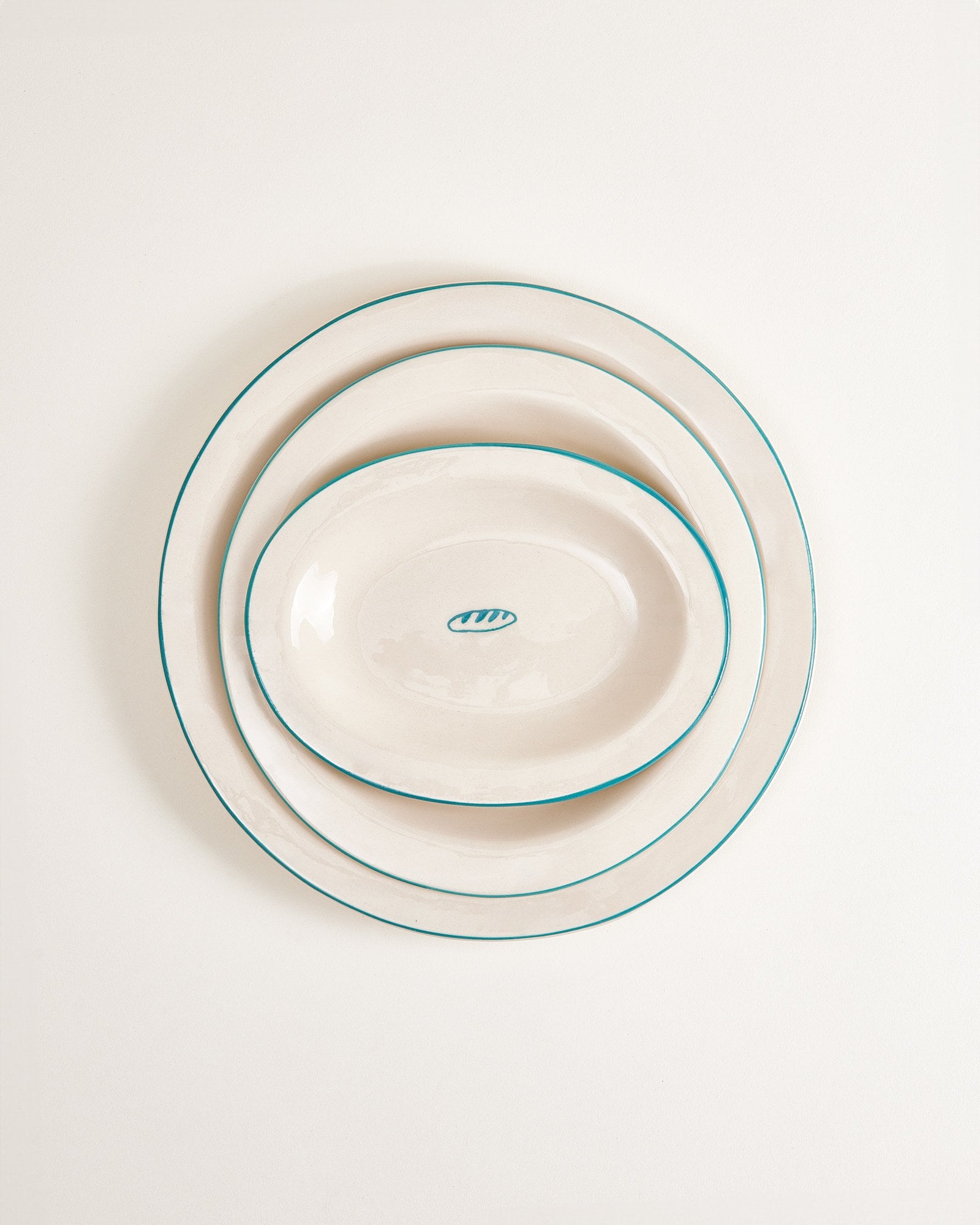 MaM x Sabre Paris - grande Assiette vert foncé