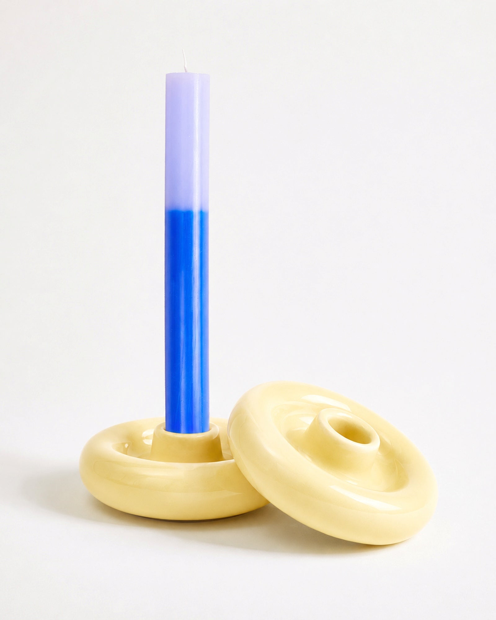 Seia - Large candlestick yellow