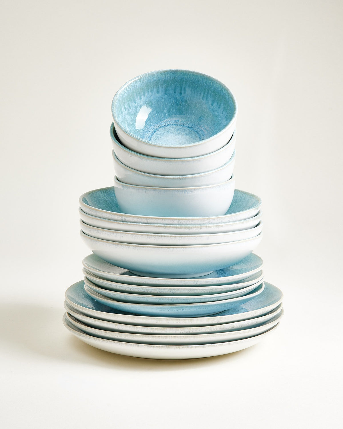 Alcachofra Geschirr-Set grünblau 16-teilig