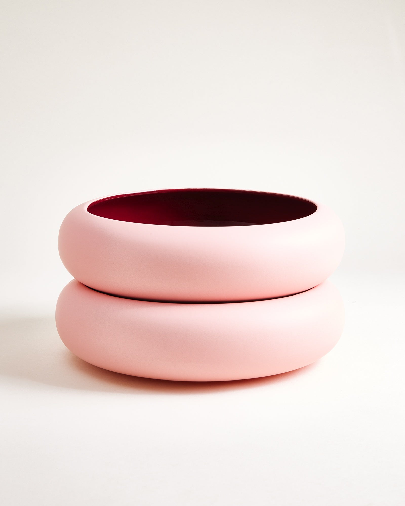 Alva - Fruit bowl pink burgundy