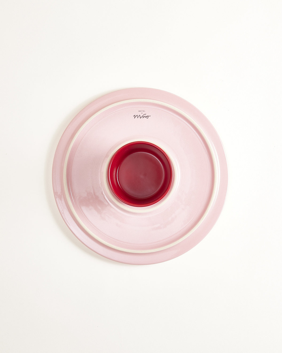 Alva Tortenplatte groß rosa rot