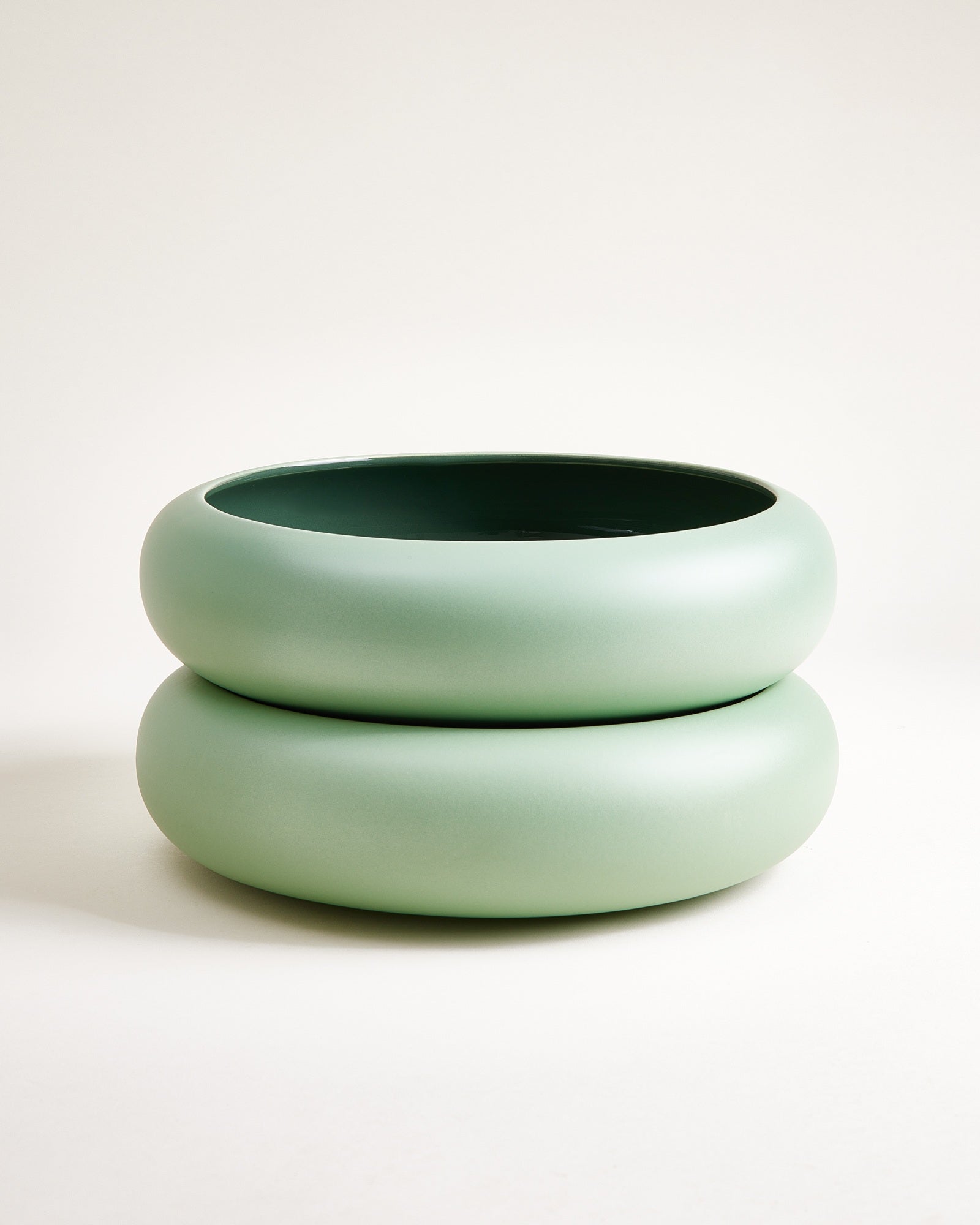 Alva - Fruit bowl sage dark green