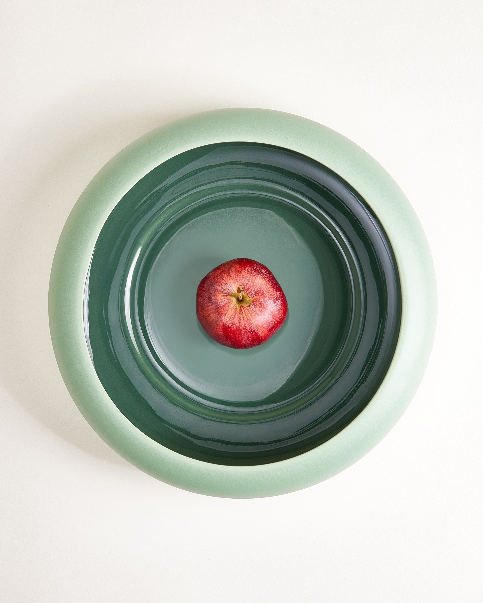 Alva - Fruit bowl sage dark green