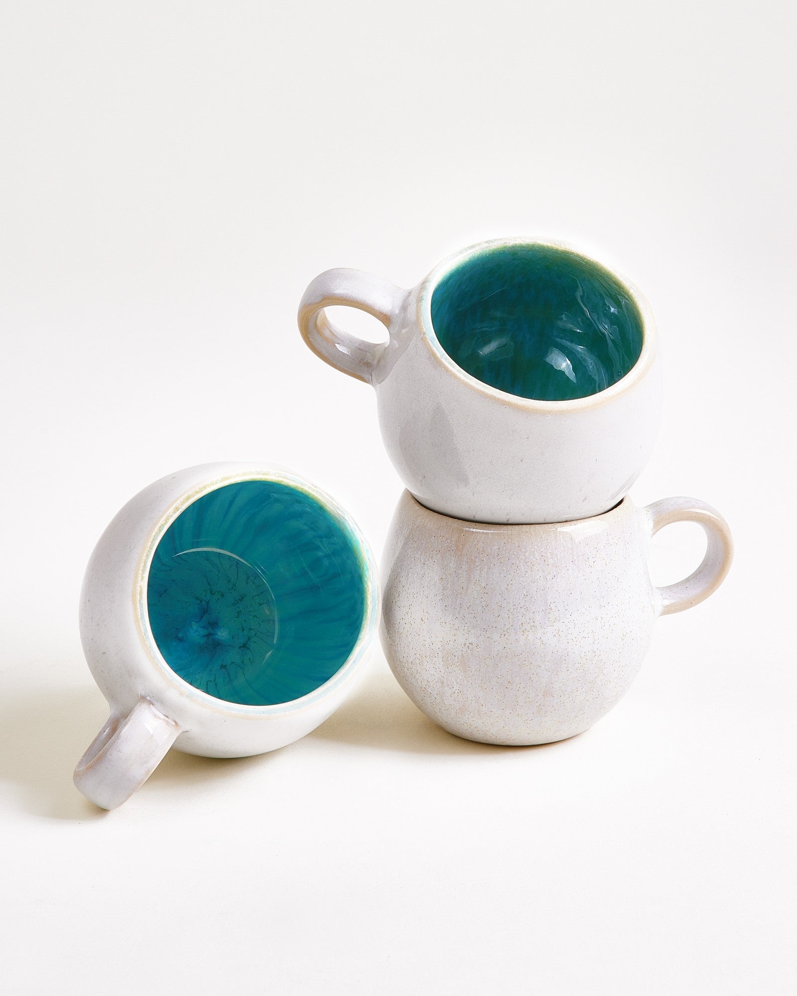 Areia - Tasse à café avec anse aqua