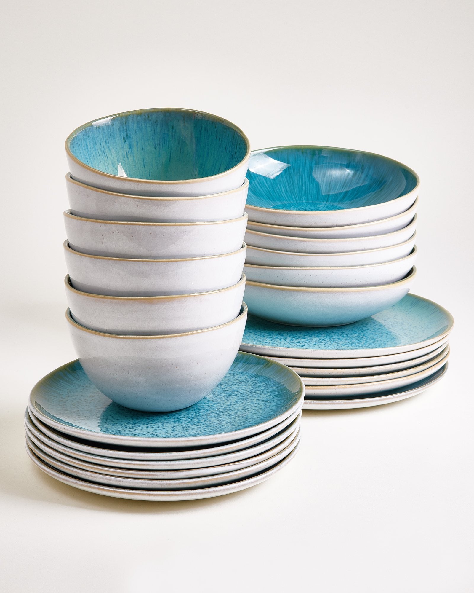 Areia Geschirr-Set aqua 24-teilig