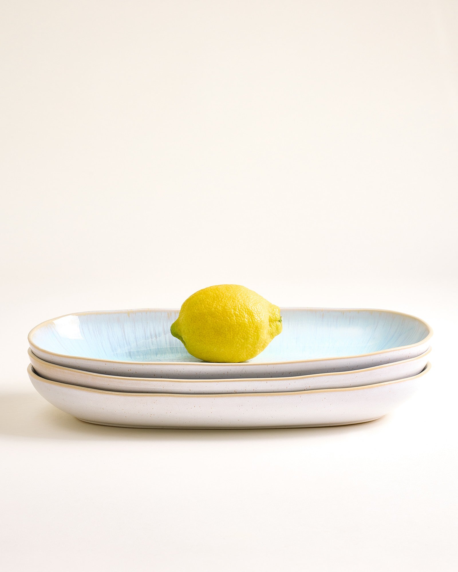 Areia - Serving platter L azure