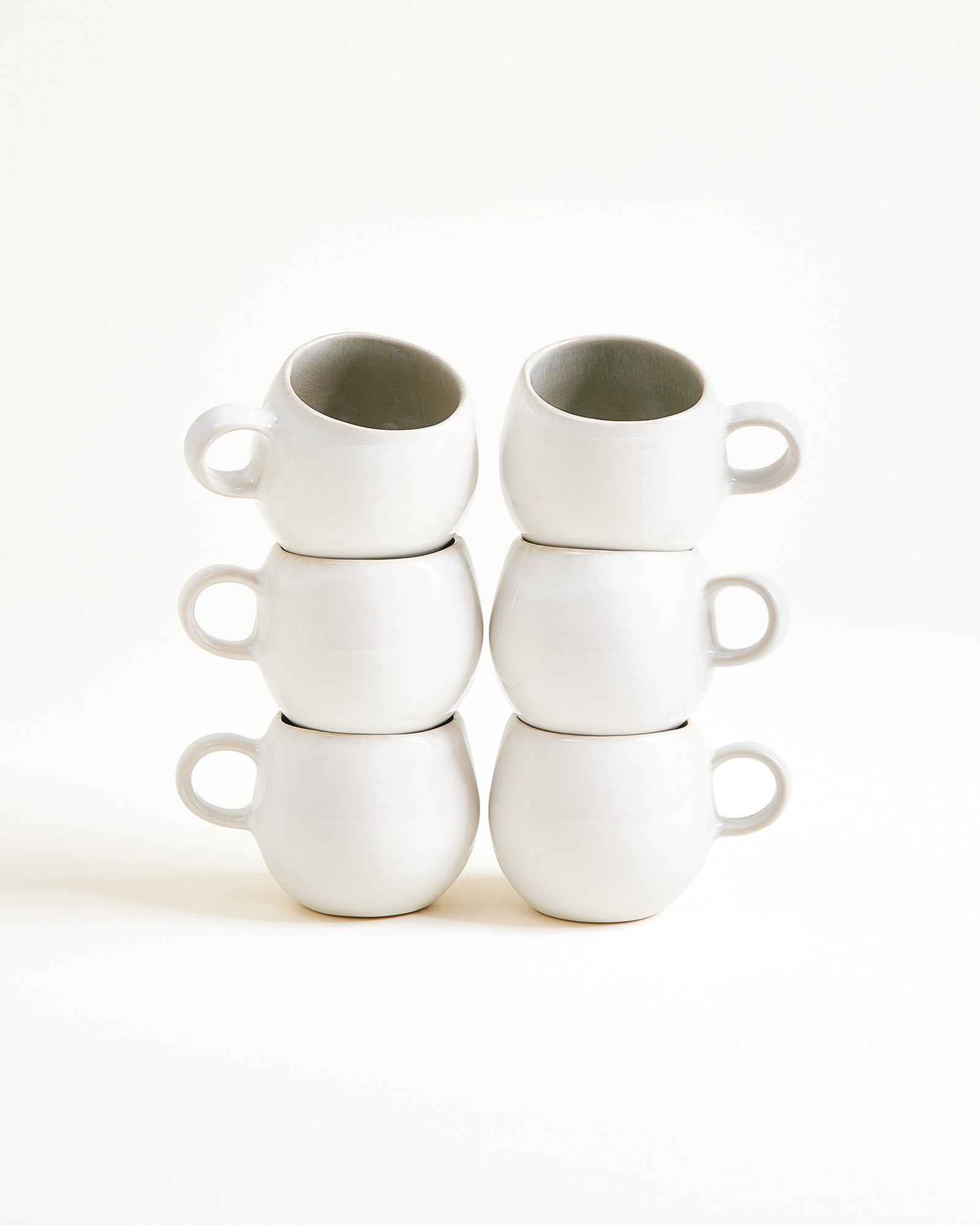 Areia - Set of 6 Espressomugs grey