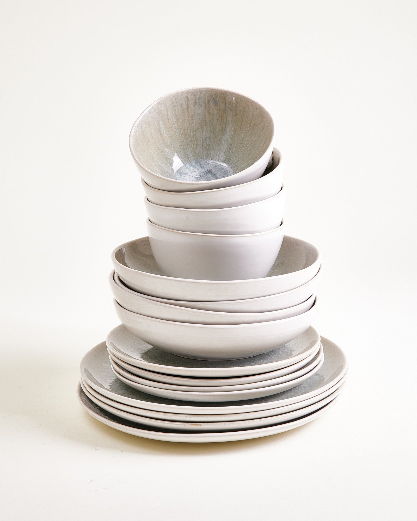 Areia Geschirr-Set grau 16-teilig