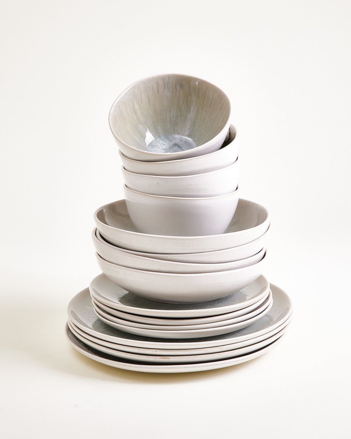 Areia Geschirr-Set classic grau 16-teilig