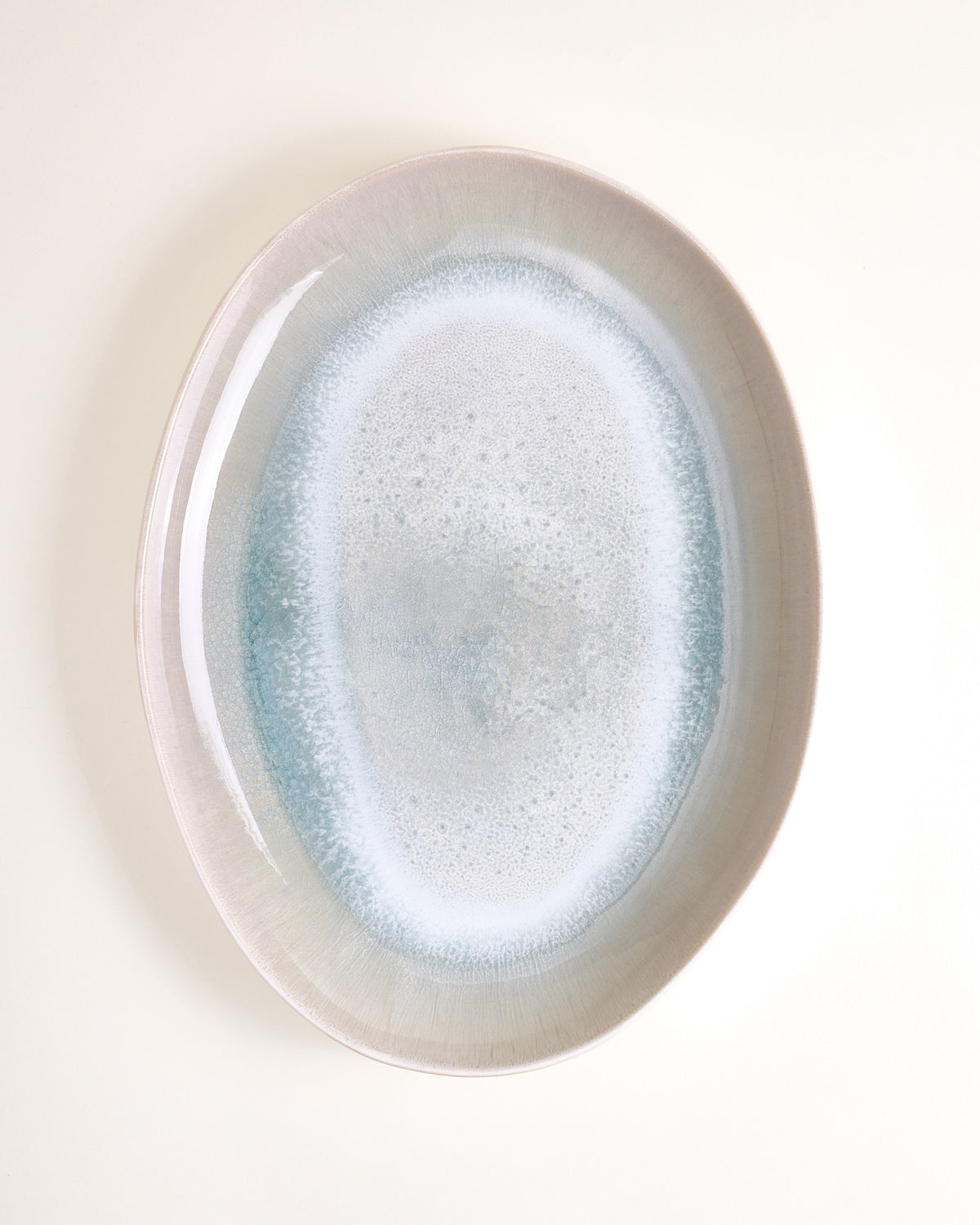 Areia Servierplatte XL oval grau
