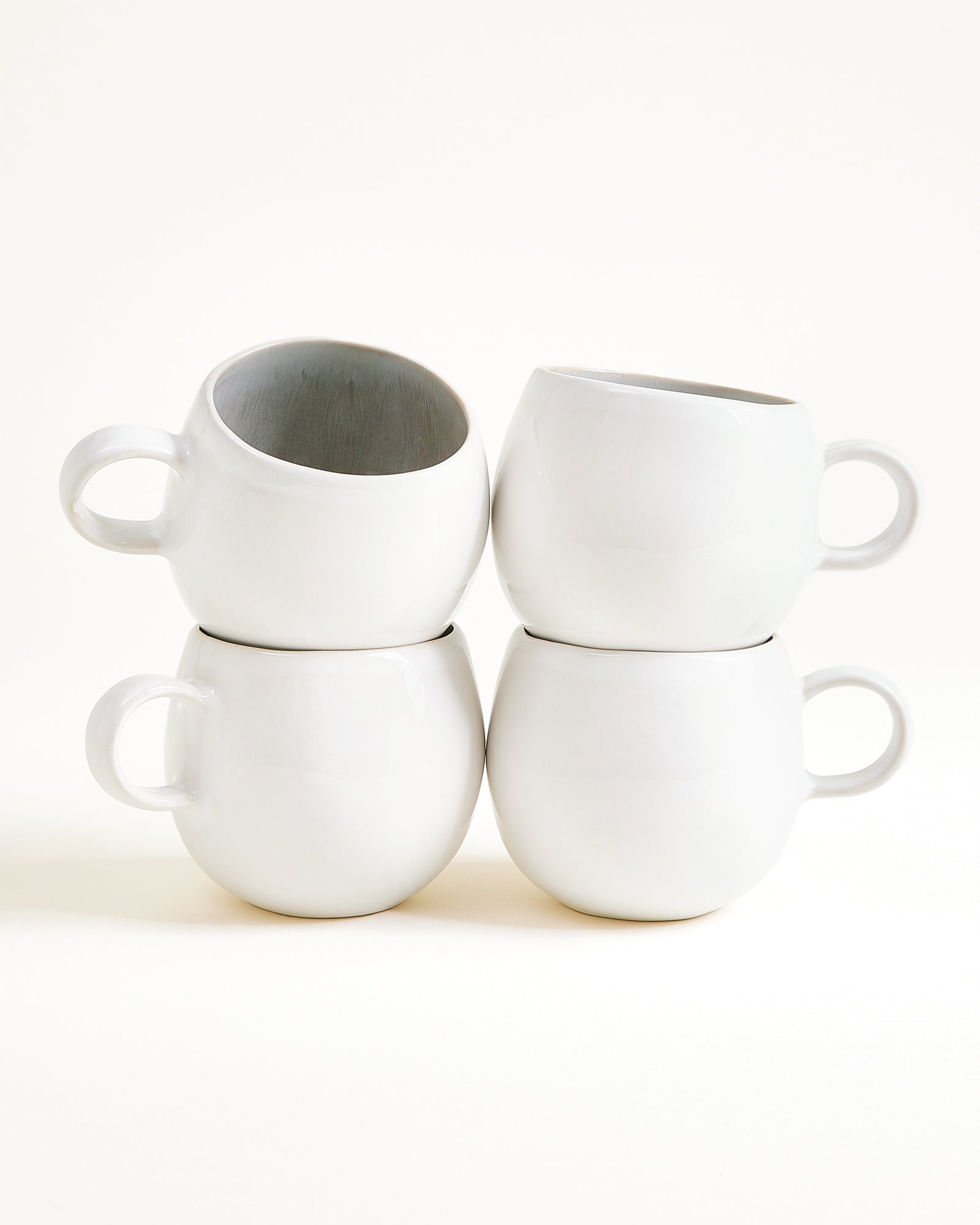 Areia - Set of 4 Mugs big grey
