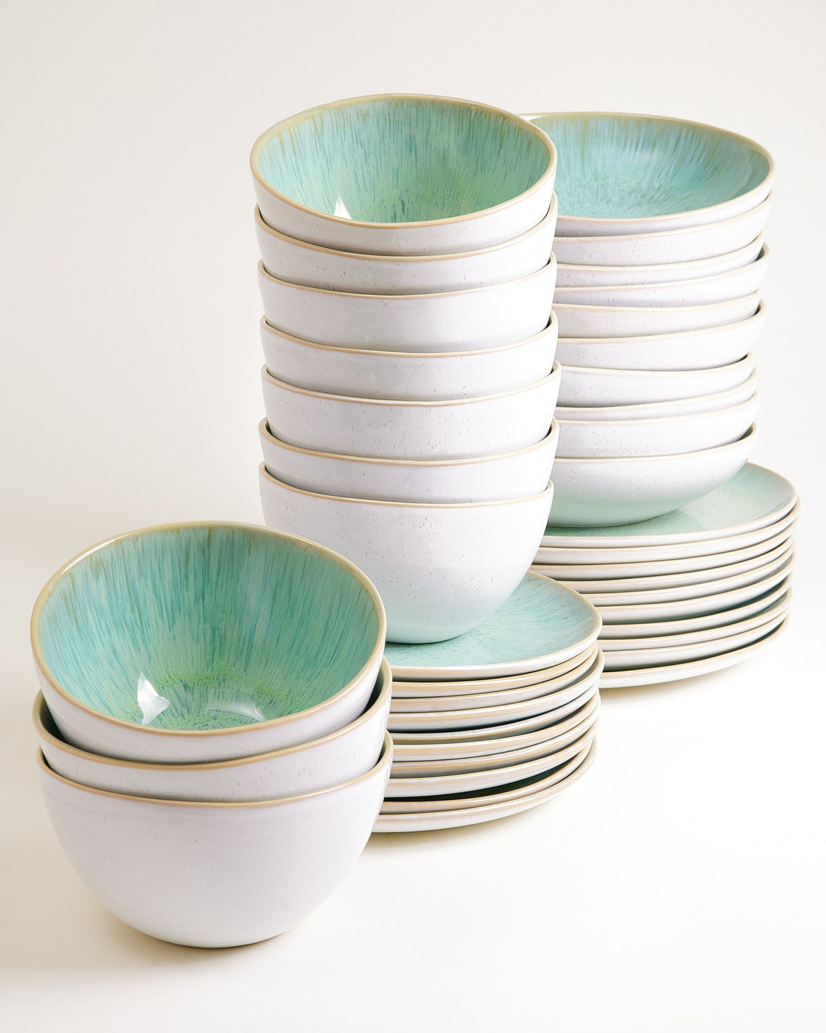 Areia Geschirr-Set classic mint 40-teilig