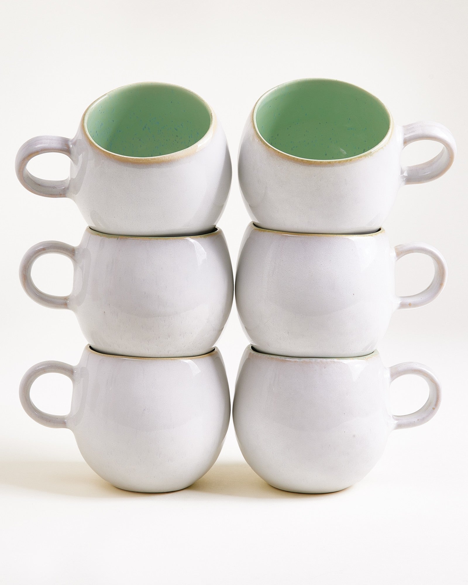Areia - Set of 6 Mugs big mint