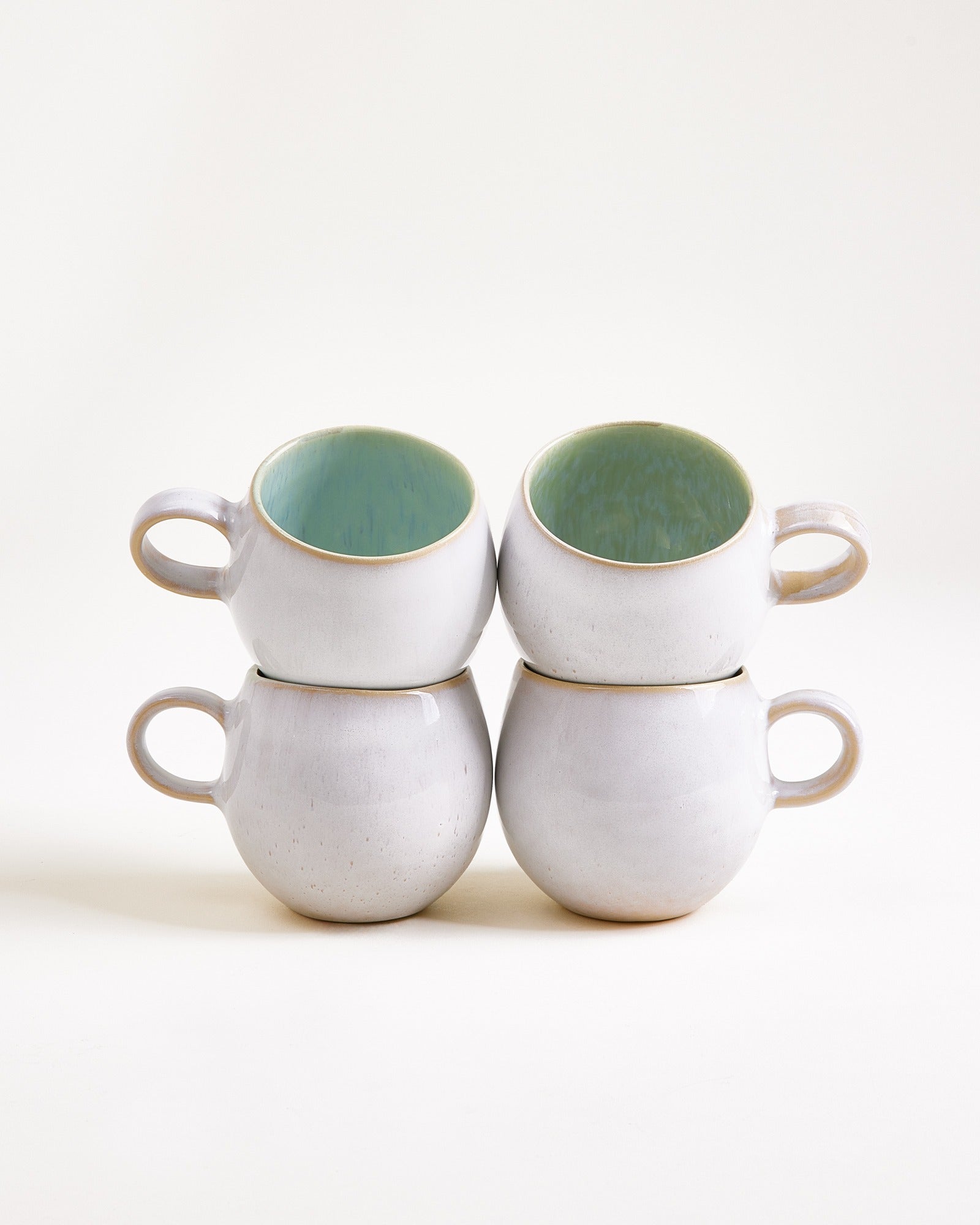 Areia - Set da 4 tazze piccole verde menta