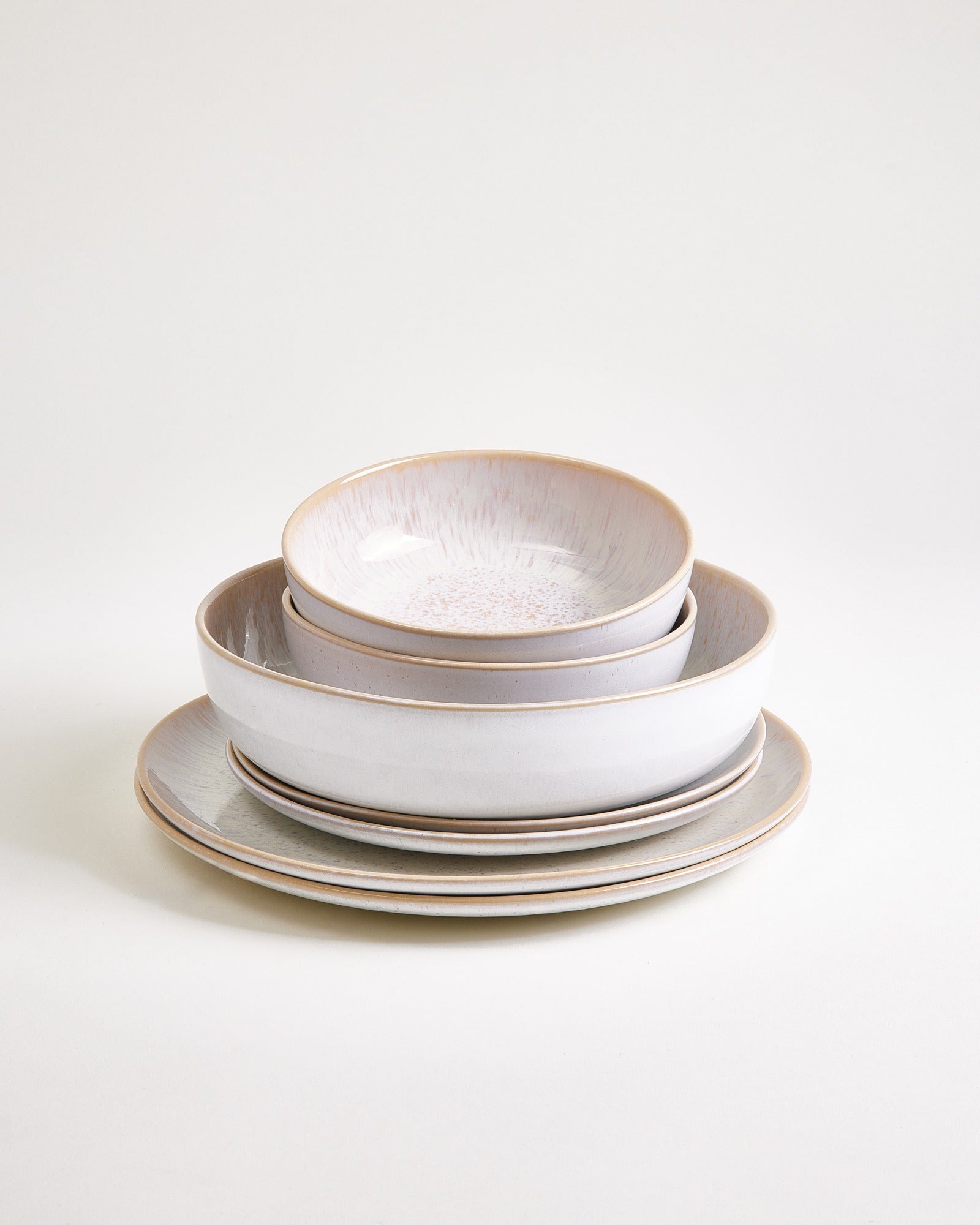 Areia - Service de vaisselle moderne sable 7 pièces