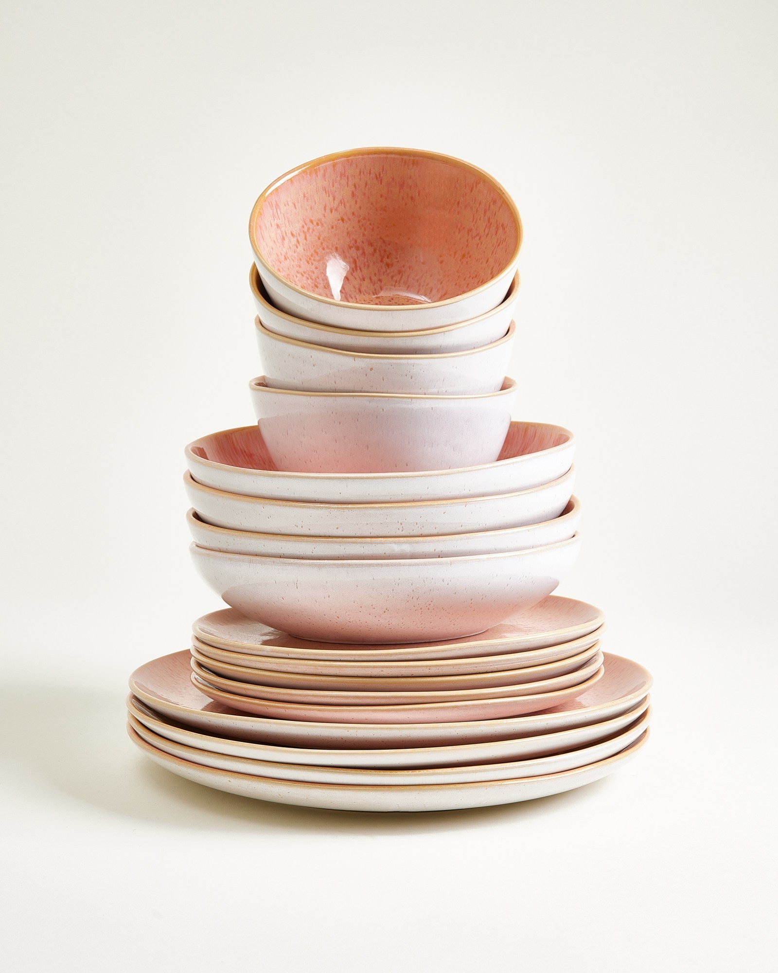 Areia - Set de vaisselle rose 16 pièces