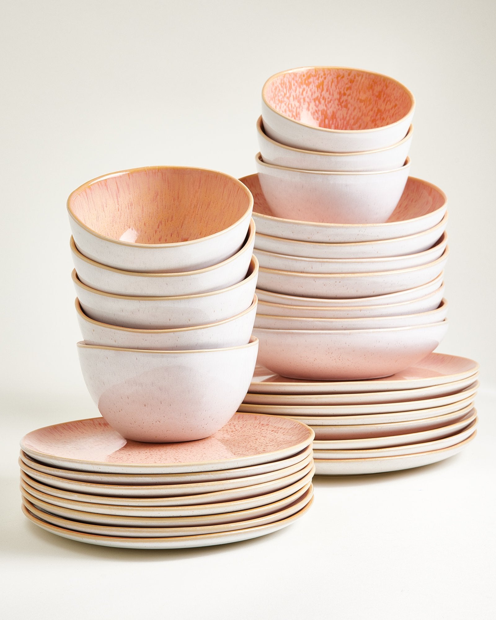 Areia - Set de vaisselle rose 32 pièces