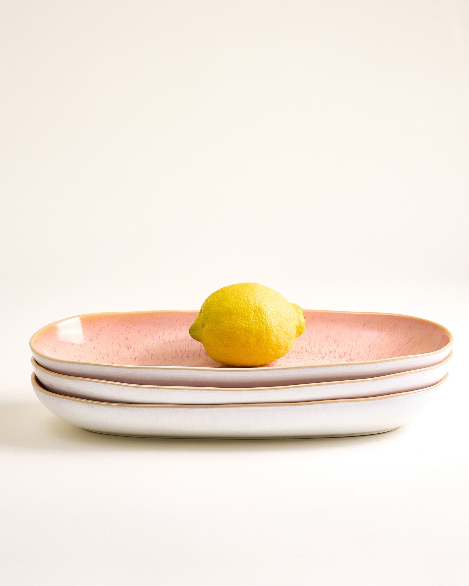 Areia - Serving platter L pink