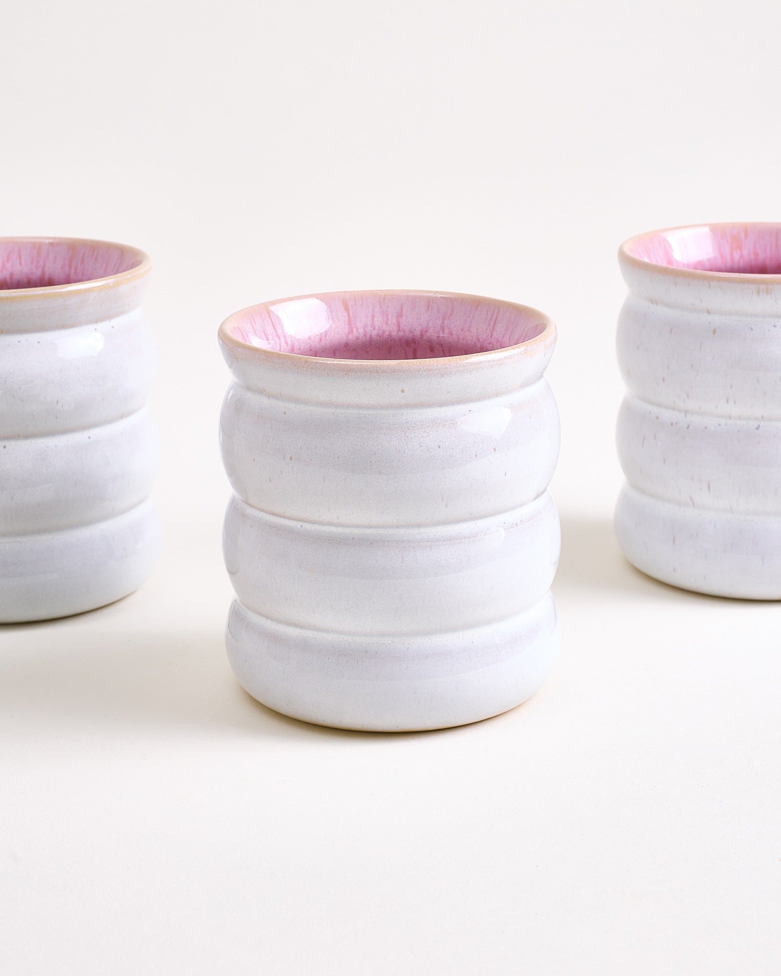 Areia - Set of 6 cups large bubble rose