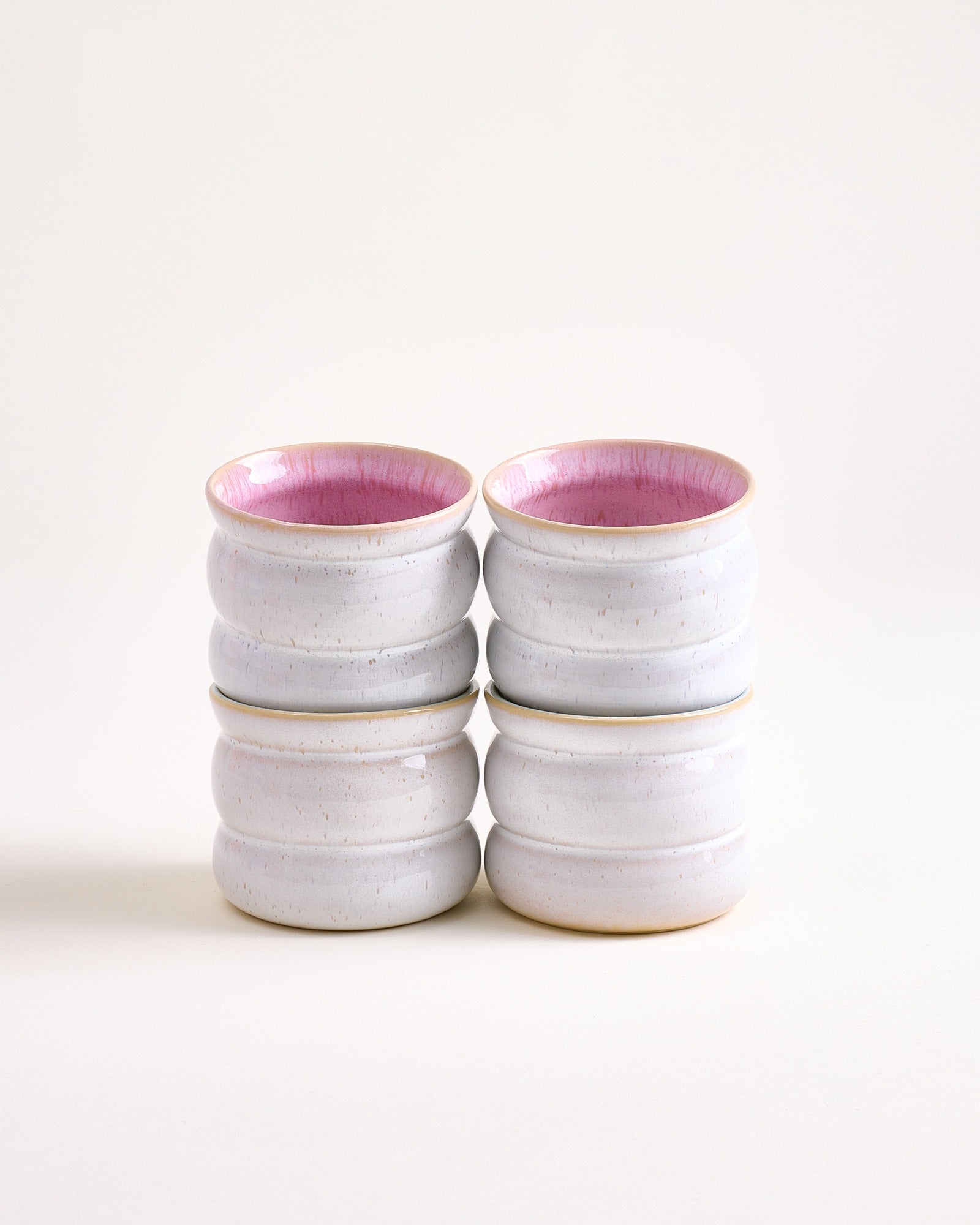 Areia Becher klein bubble rosé 4er-Set