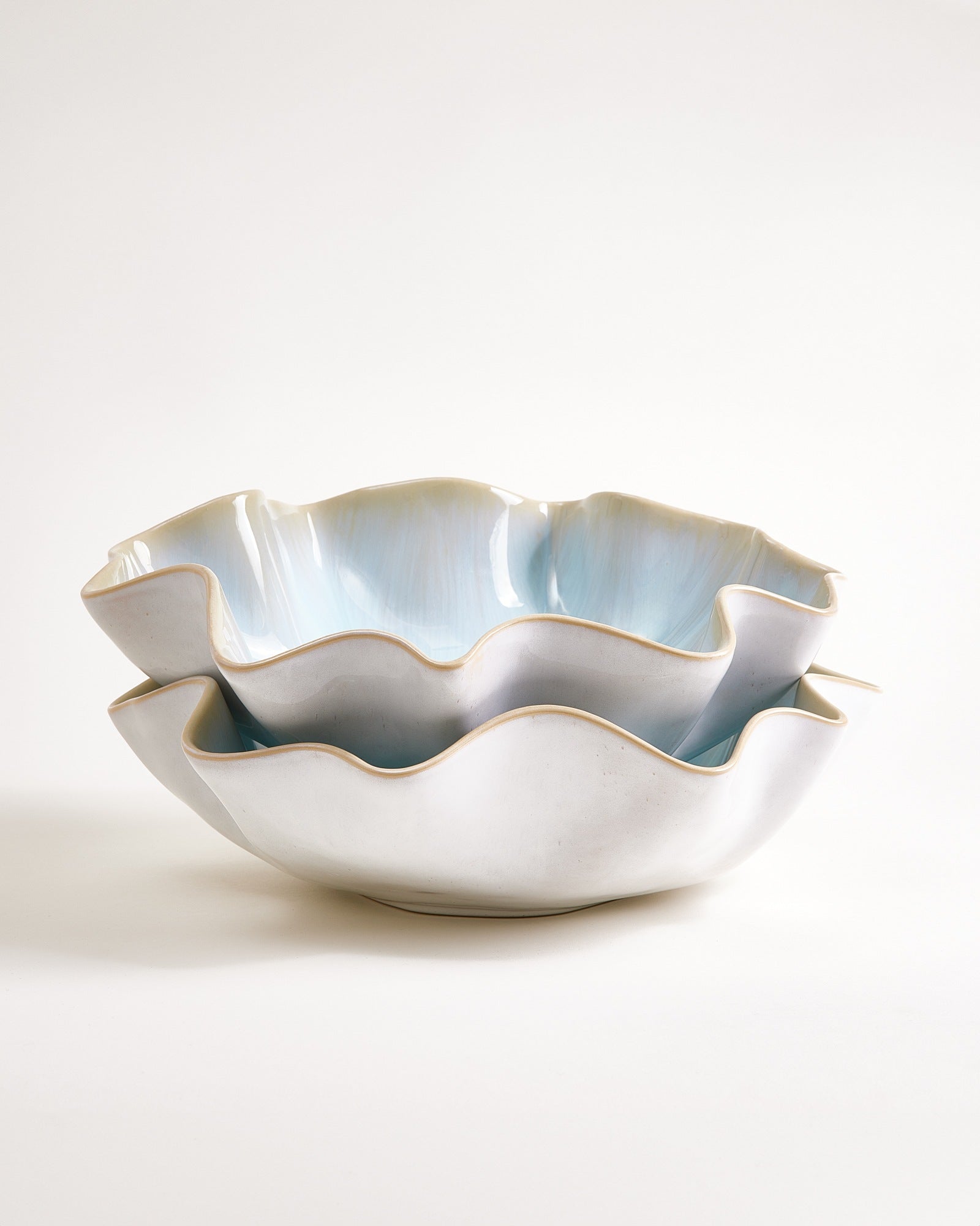 Areia Servierschale groß shell azur