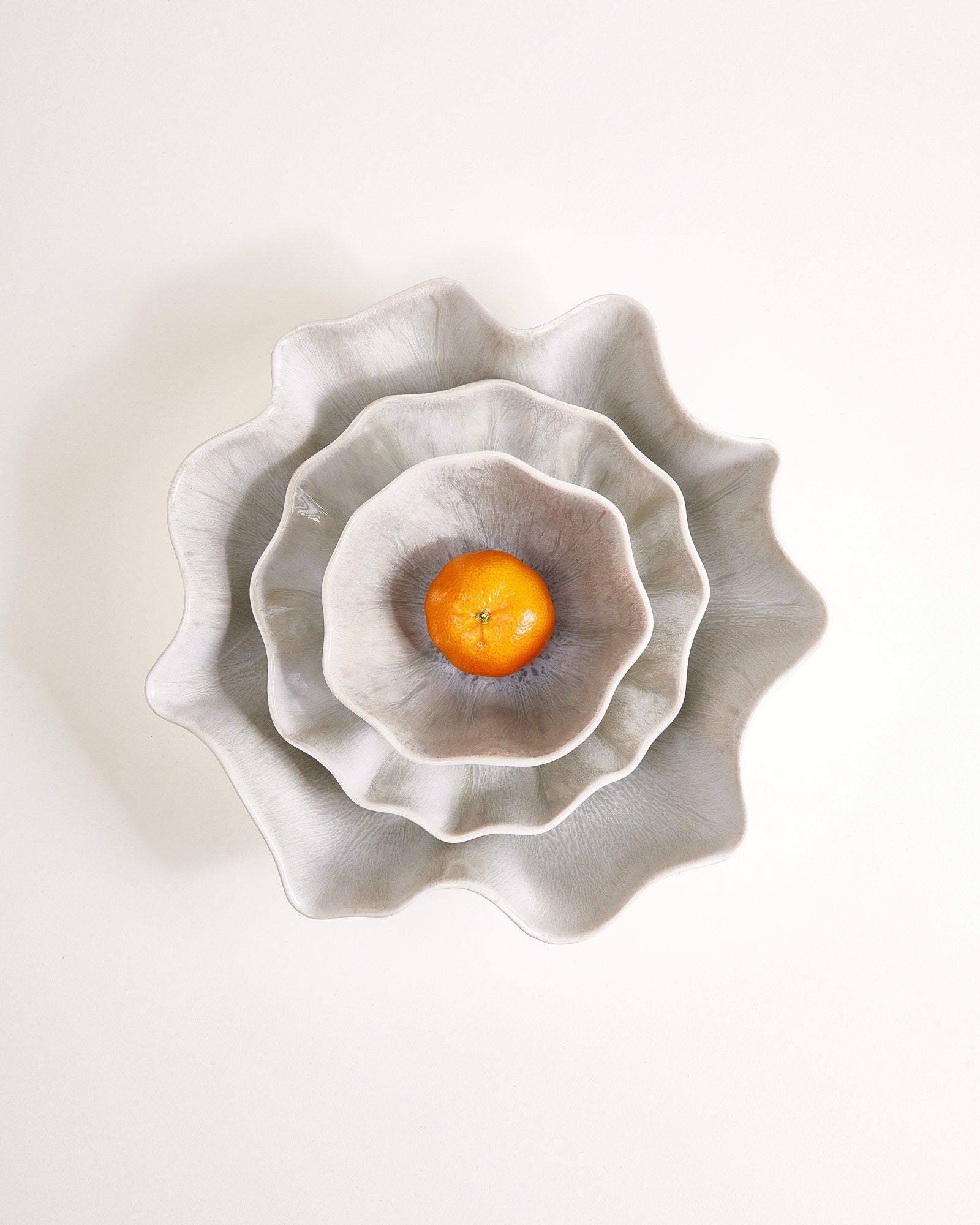 Areia Shell - Servingbowl grey
