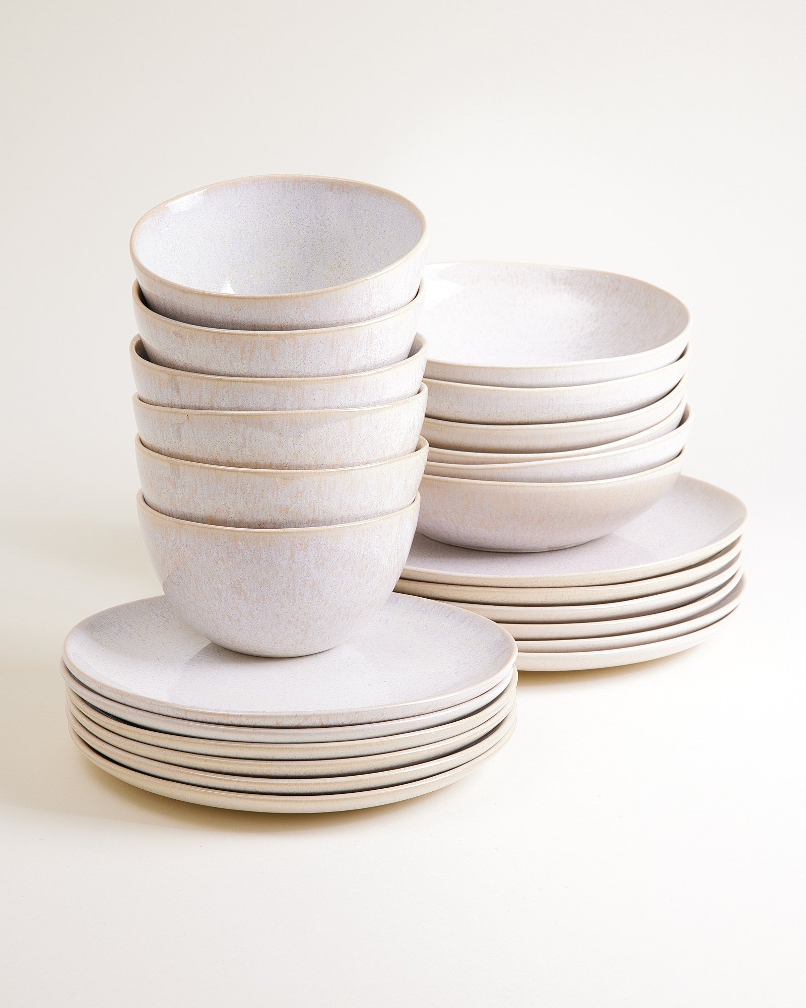 Areia Geschirr-Set weiß 24-teilig