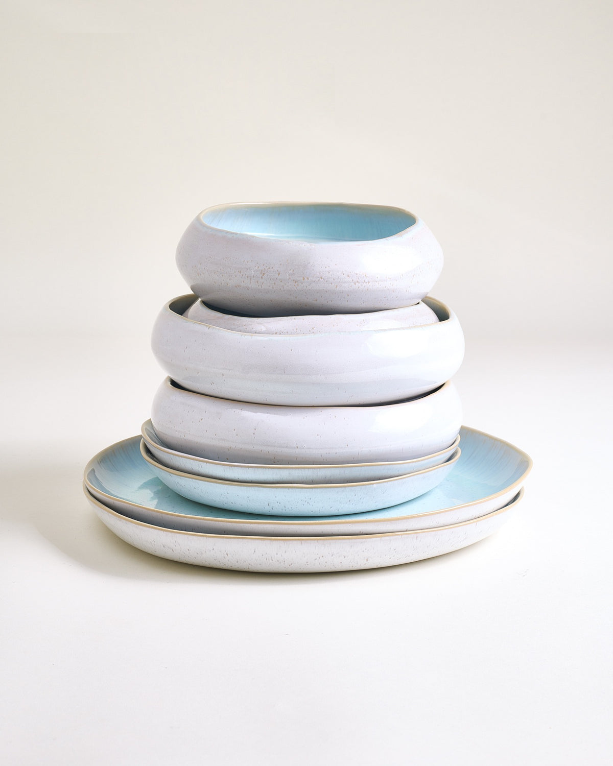 MaM x aripastaclub - Tableware set organic azure 8 pieces