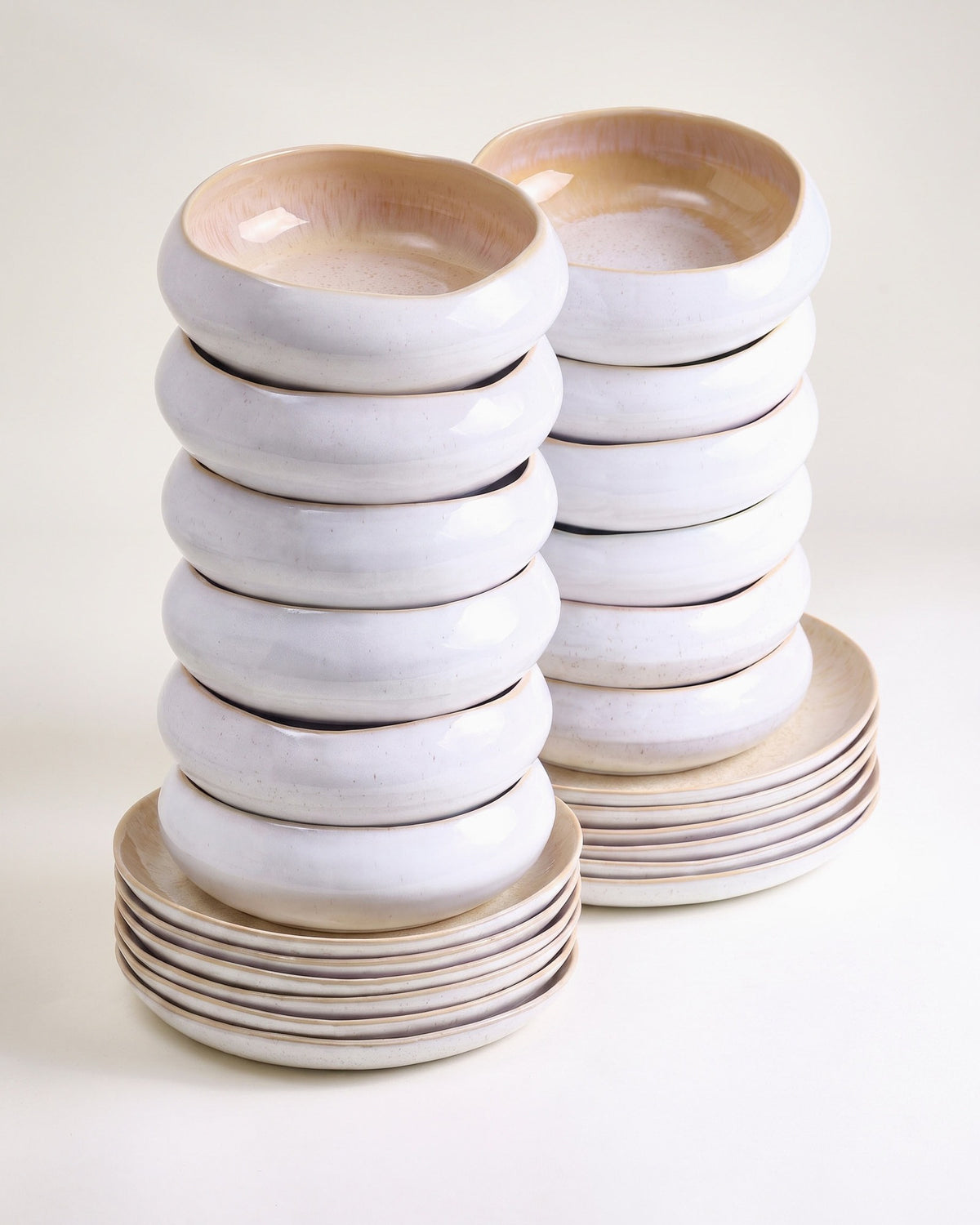 MaM x aripastaclub - Set di stoviglie organico sabbia 24 pezzi