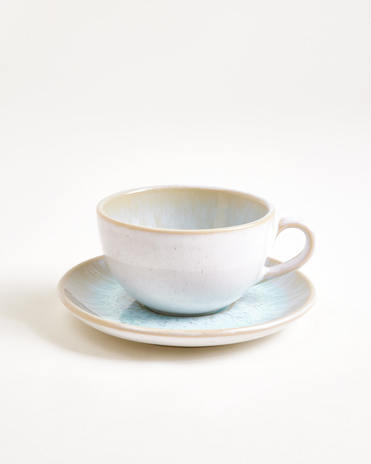 Areia Cappuccinotasse & Untertasse klein classic azur