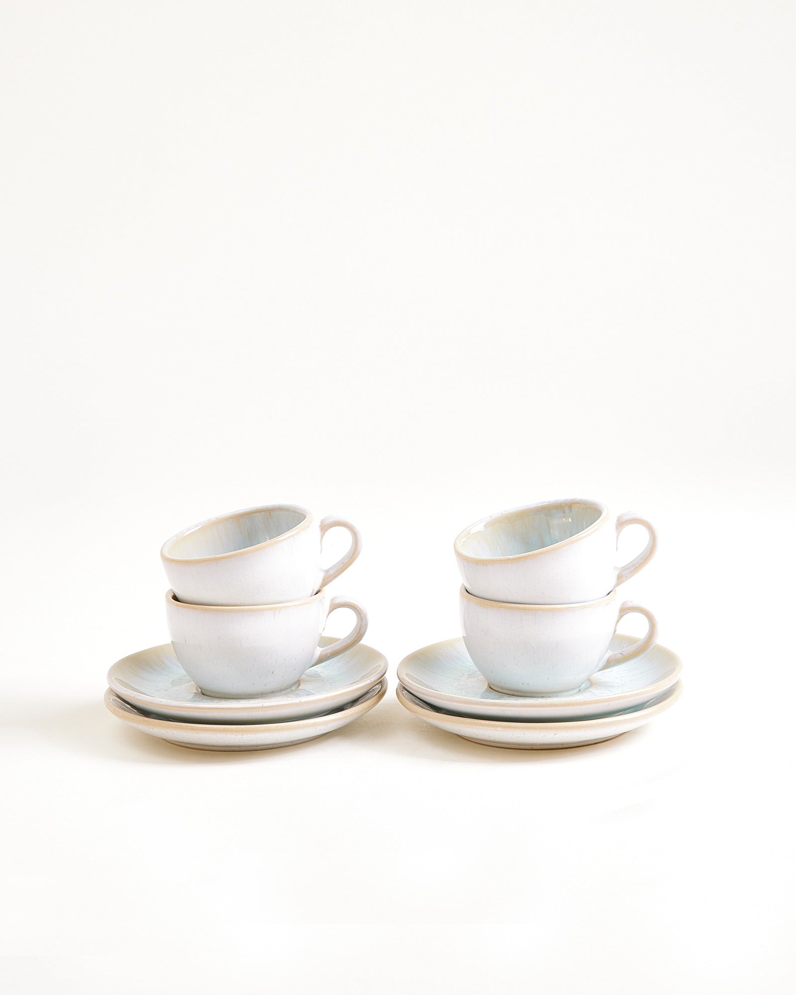 Areia 4-delige Set Espressokop & Espressoschotel classic azuur