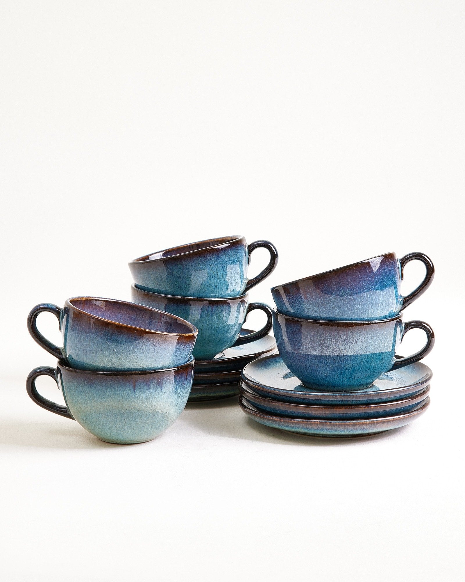 Madeira 6-Piece Set Cappuccino Cup & Small Saucer classic