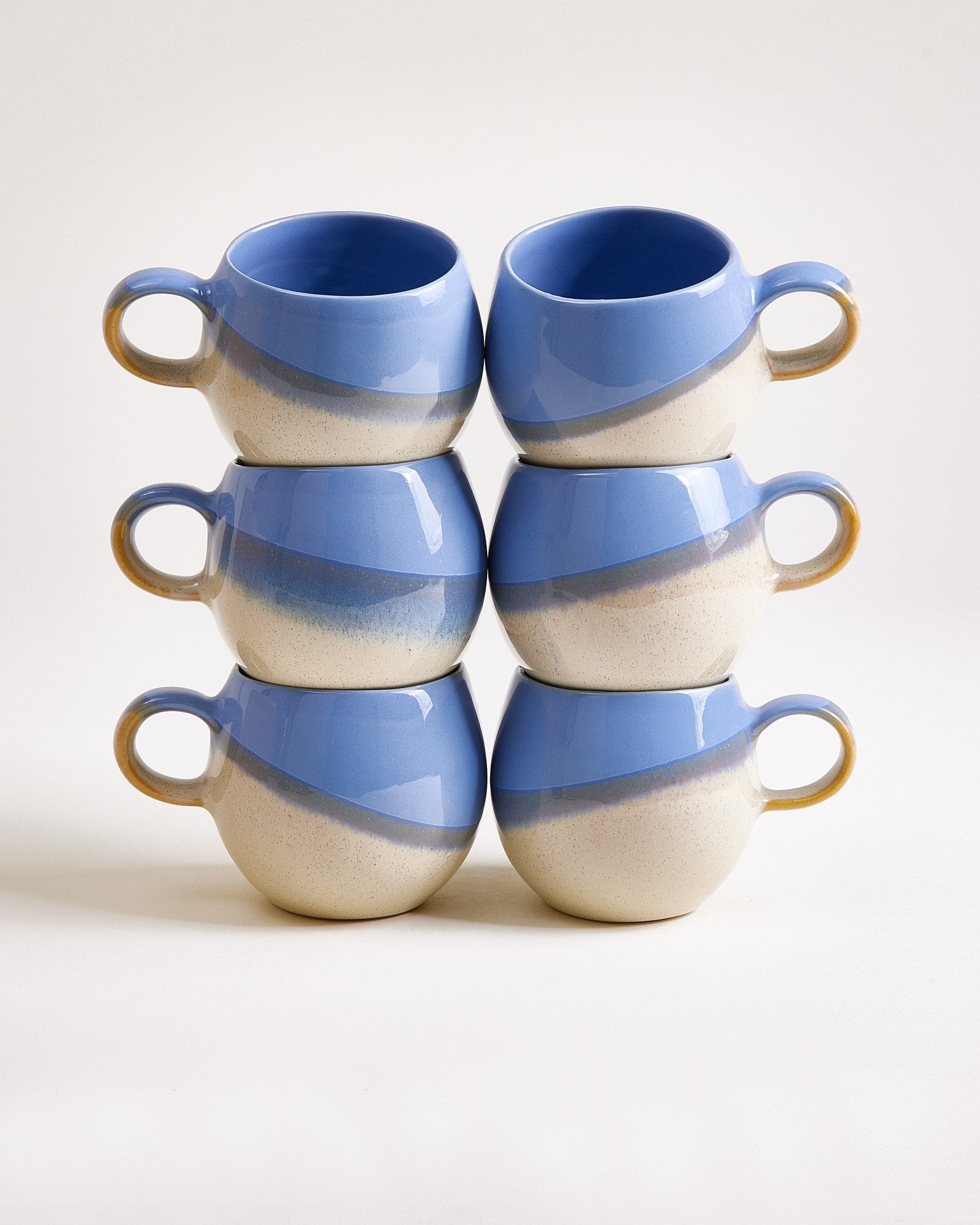Bica Tasse klein cornflower sand 6er-Set