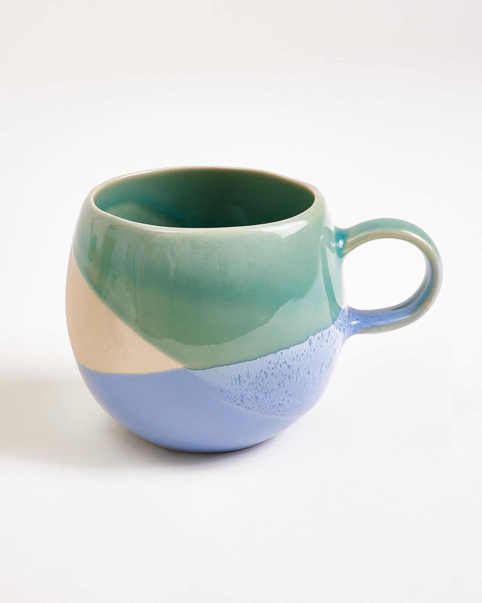 Bica Tasse groß hellgrün sand blau