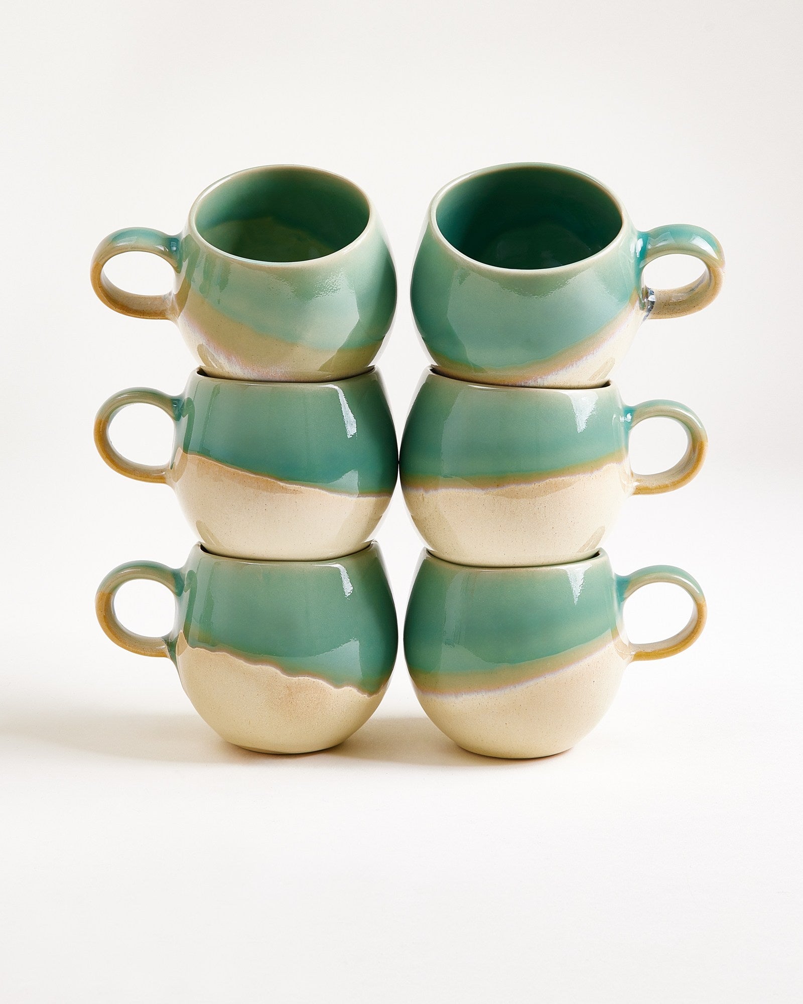 Bica Tasse klein hellgrün sand 6er-Set