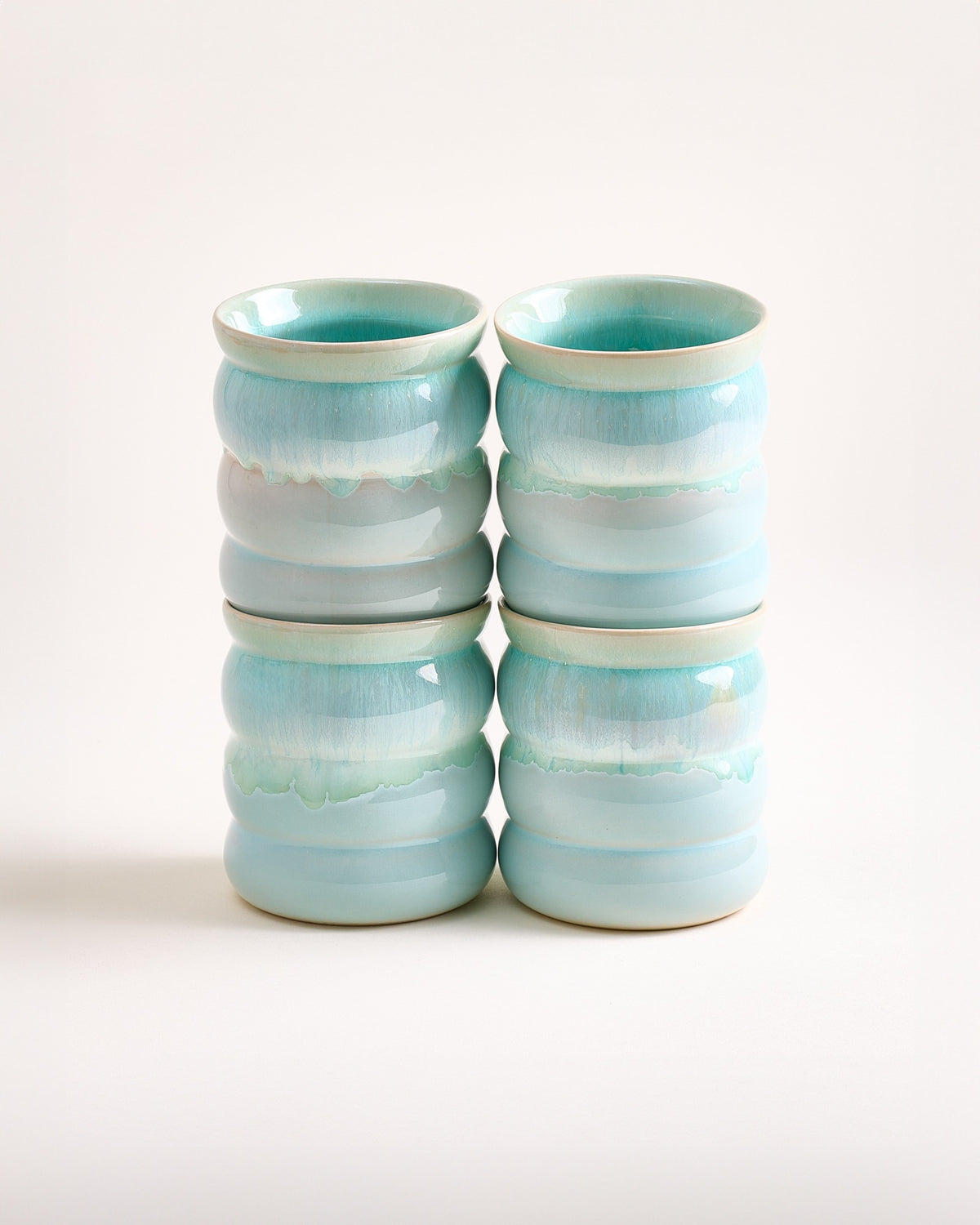 Bica Becher groß bubble mint 4er-Set